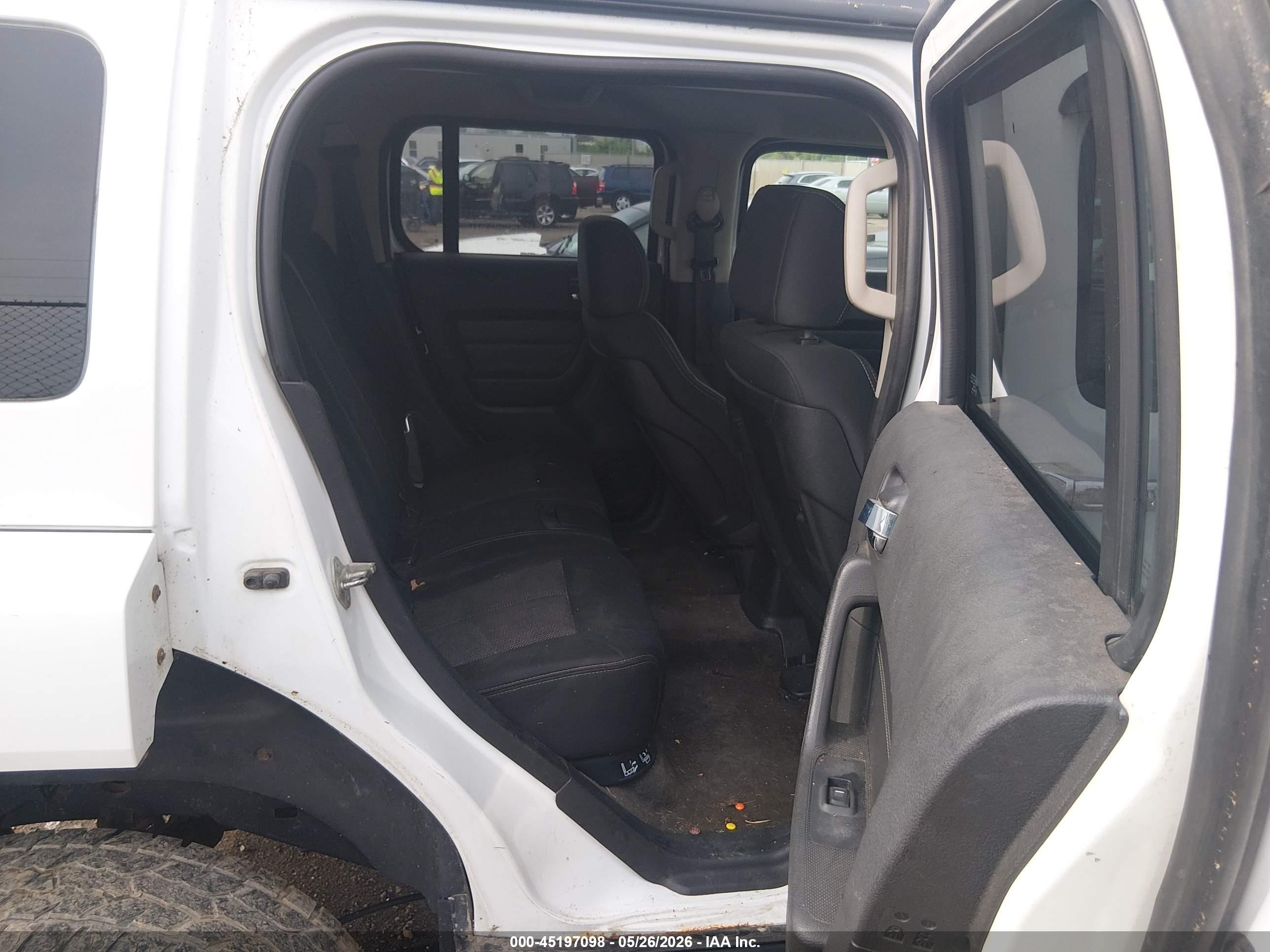 2007 Hummer H3 Suv   White vin: 5GTDN13E978153397