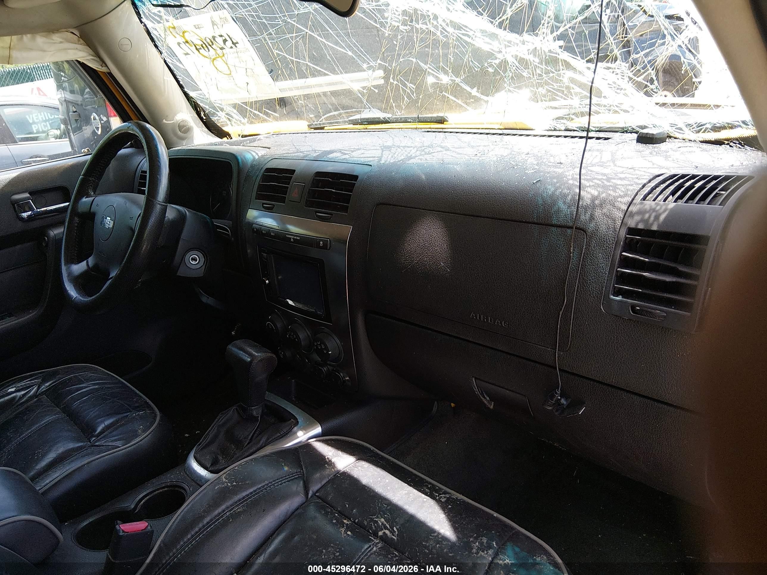 2007 Hummer H3 Suv   Yellow vin: 5GTDN13E978188523
