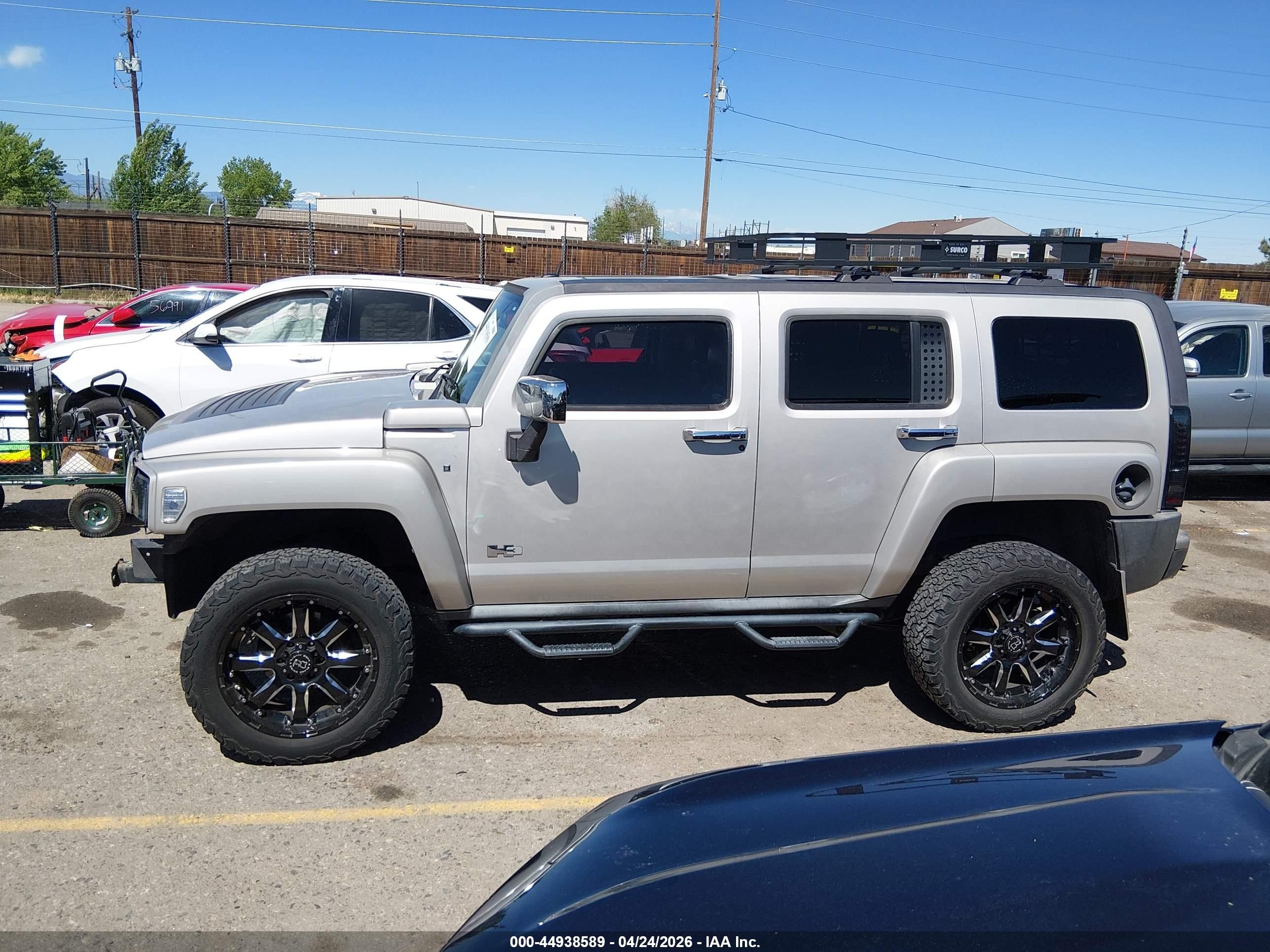 2007 Hummer H3 Suv   Silver vin: 5GTDN13E978201593