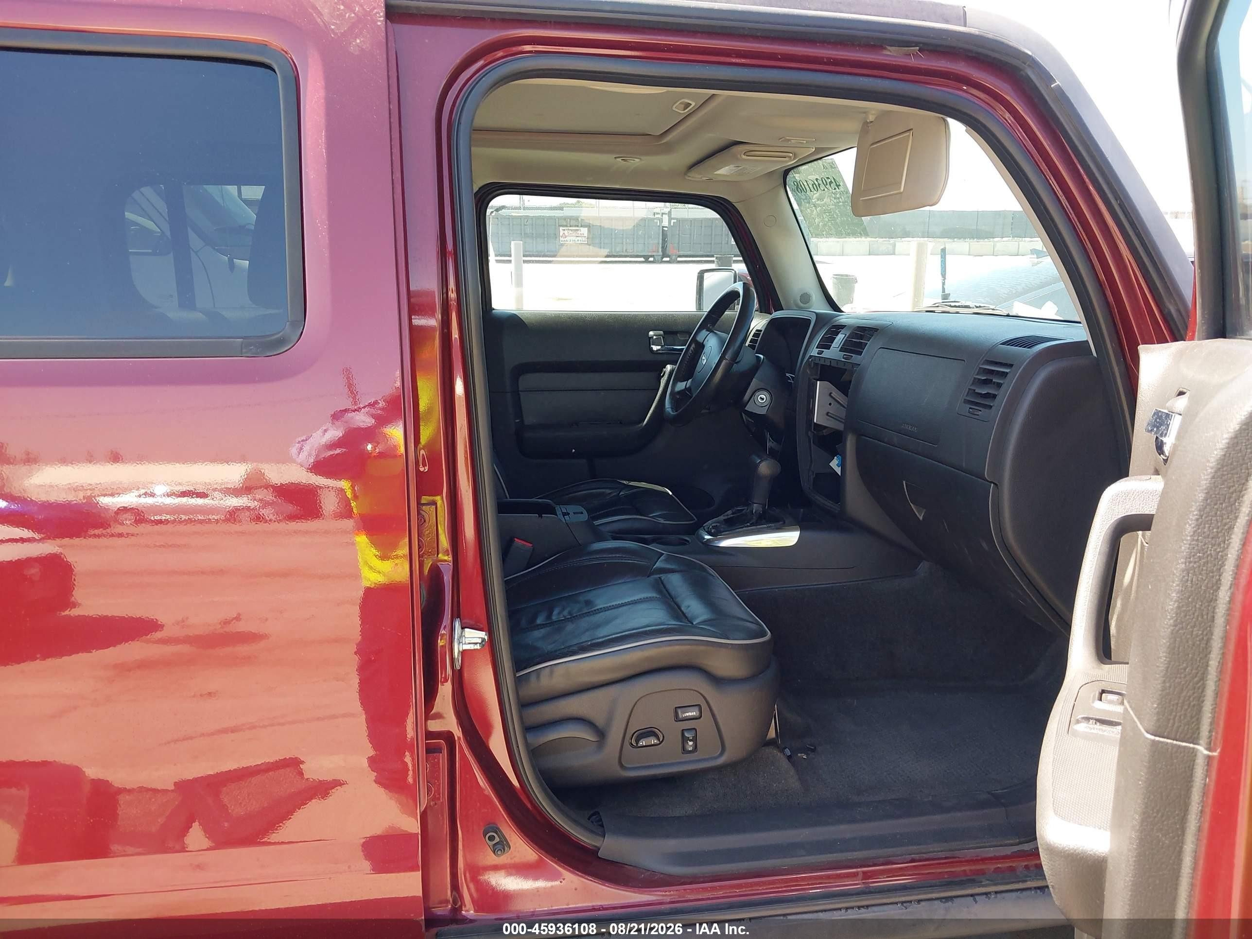 2007 Hummer H3 Suv Burgundy vin: 5GTDN13EX78120649