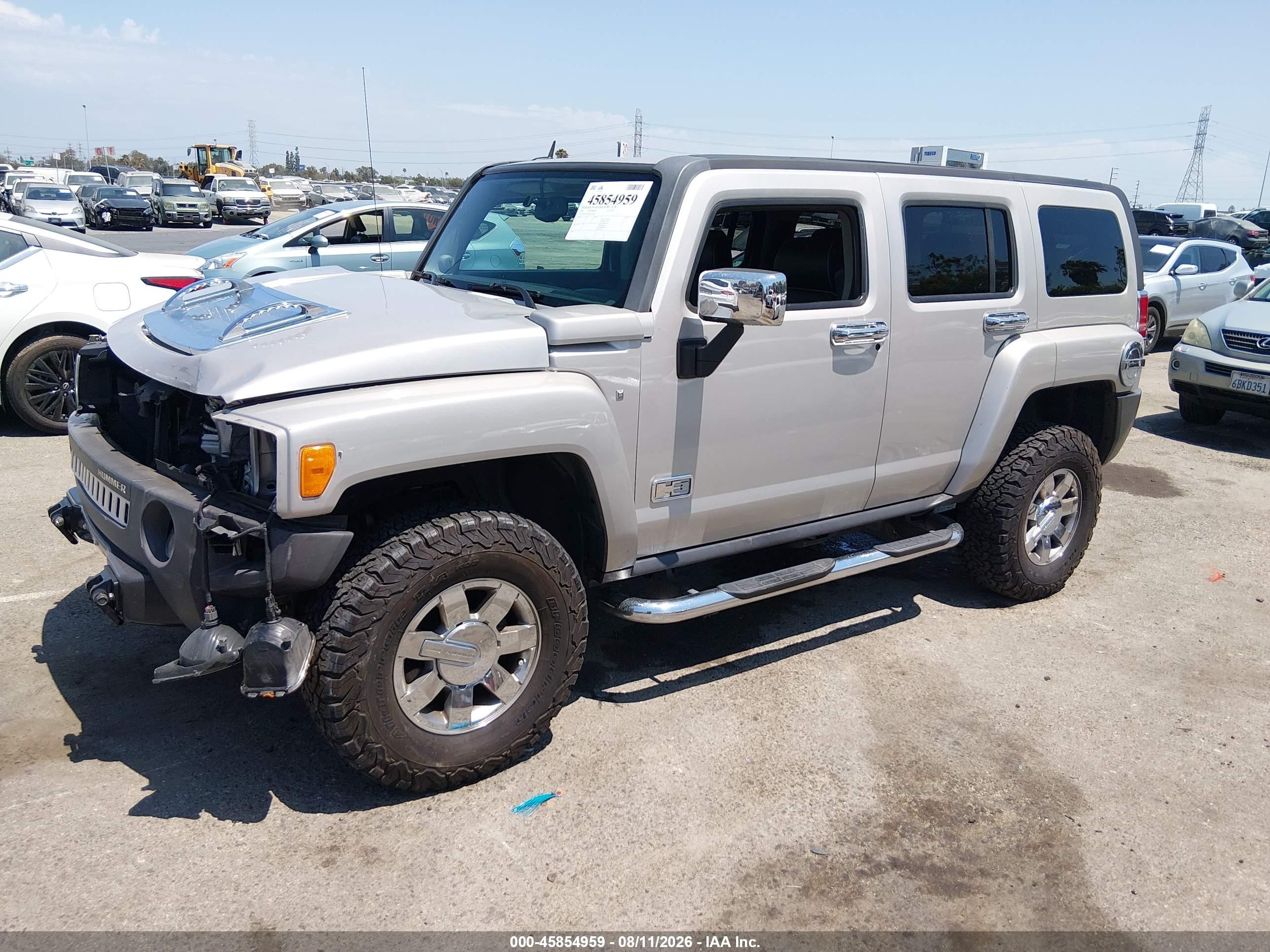 2007 Hummer H3 Suv   Beige vin: 5GTDN13EX78137869