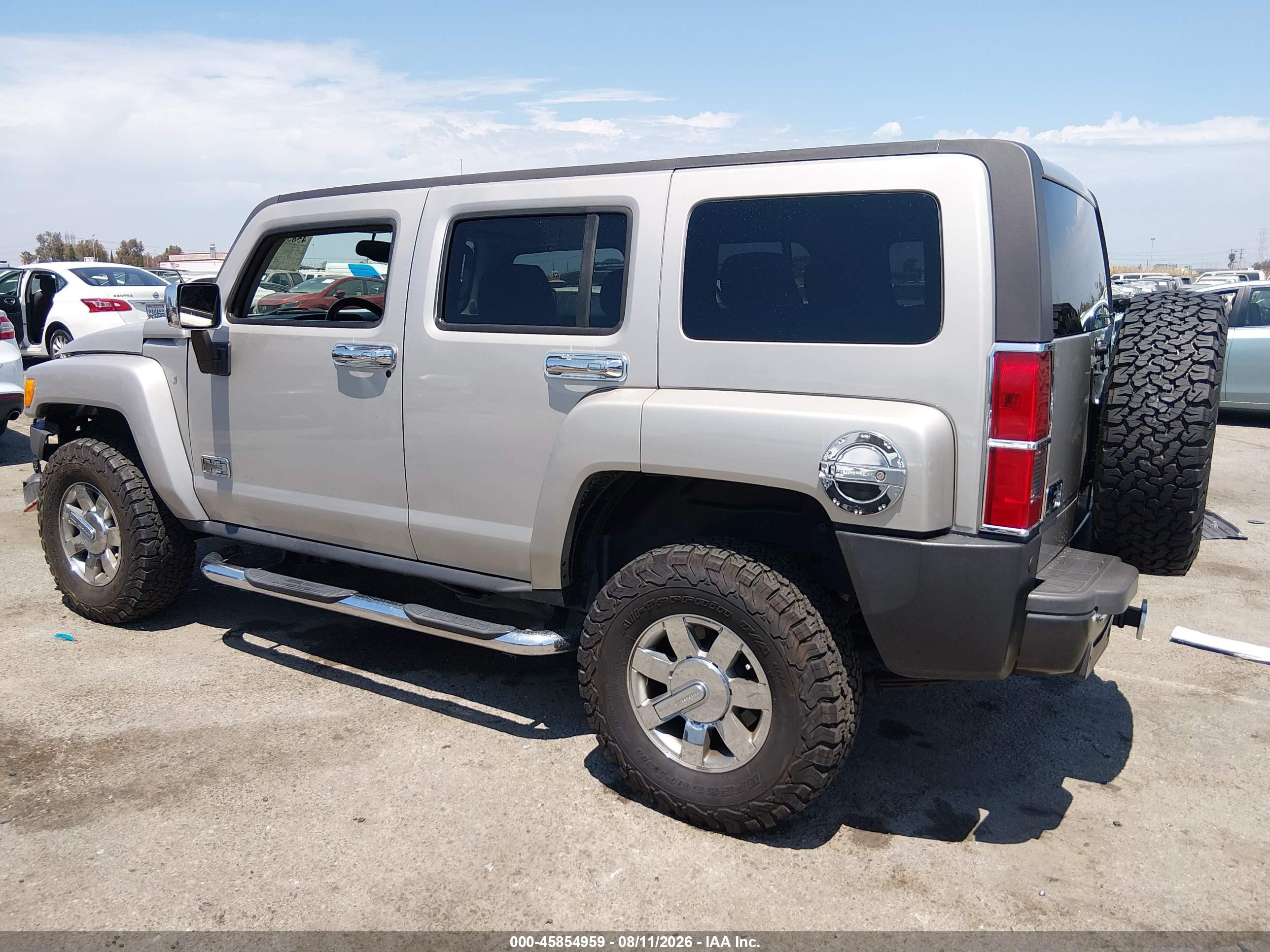 2007 Hummer H3 Suv   Beige vin: 5GTDN13EX78137869