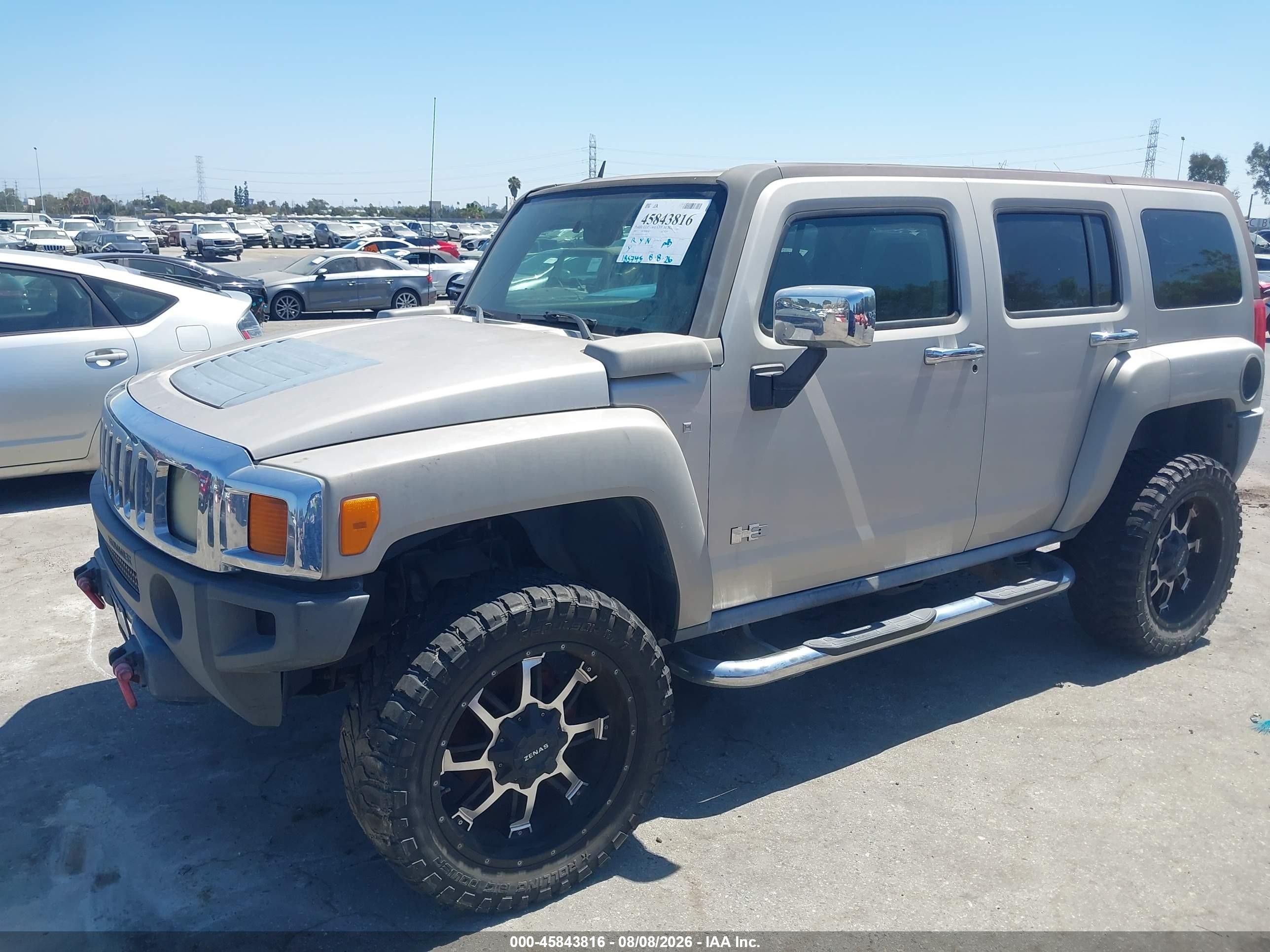2007 Hummer H3 Suv   Gold vin: 5GTDN13EX78158723