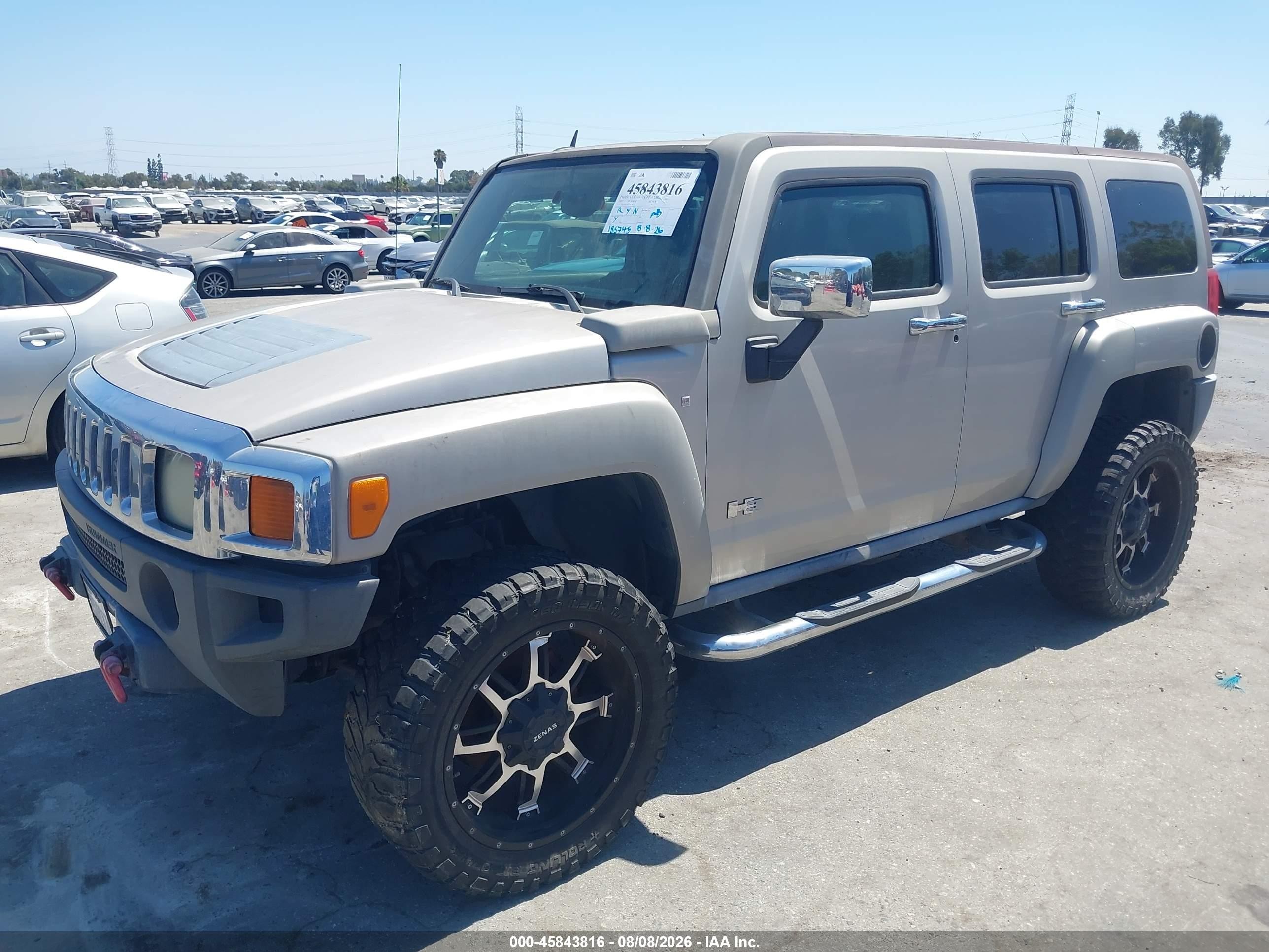 2007 Hummer H3 Suv   Gold vin: 5GTDN13EX78158723