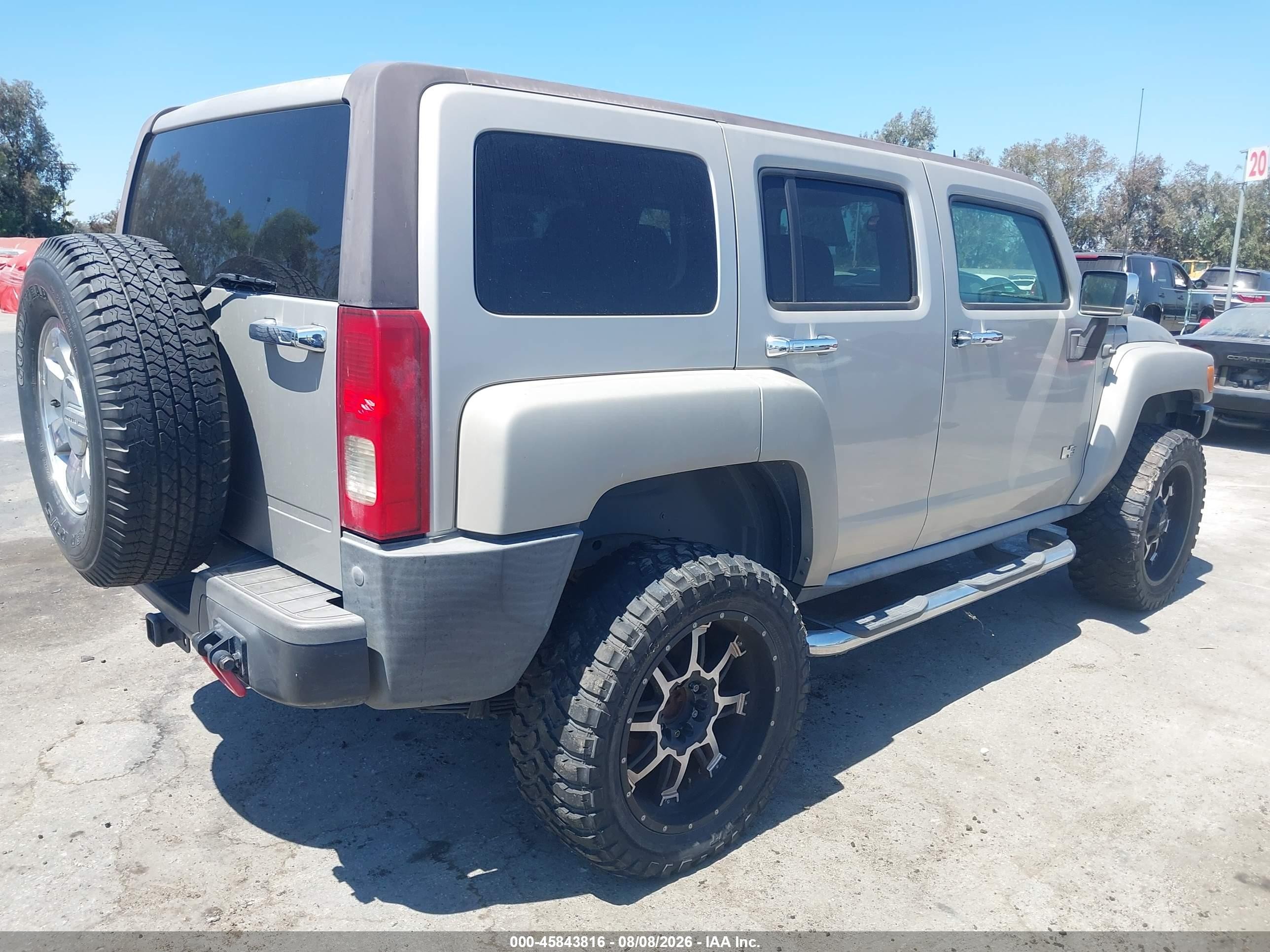2007 Hummer H3 Suv   Gold vin: 5GTDN13EX78158723