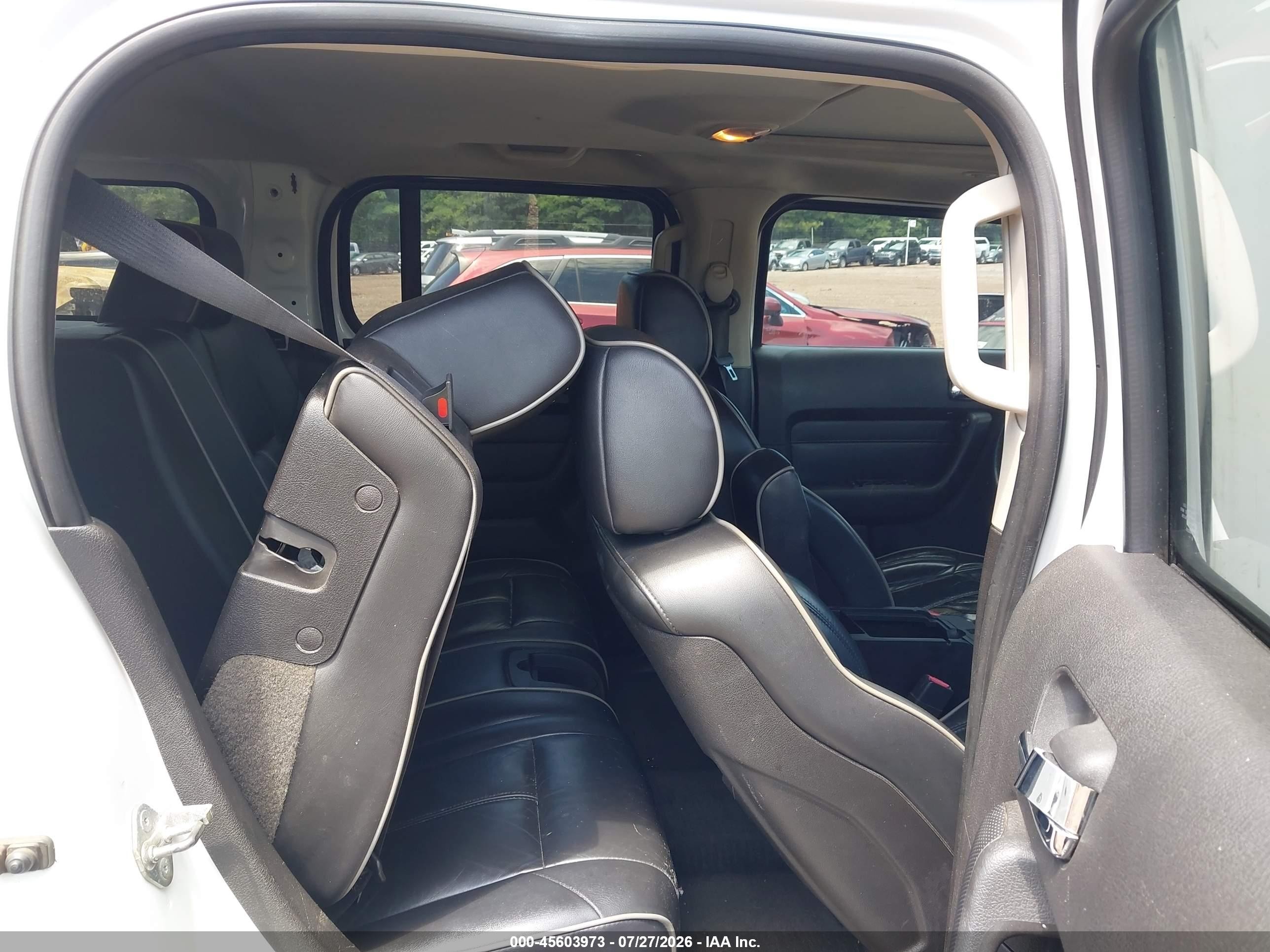 2007 Hummer H3 Suv   White vin: 5GTDN13EX78172492