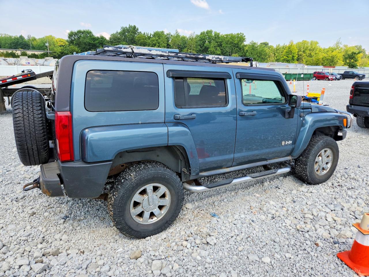 2007 Hummer H3 Blue vin: 5GTDN13EX78213316