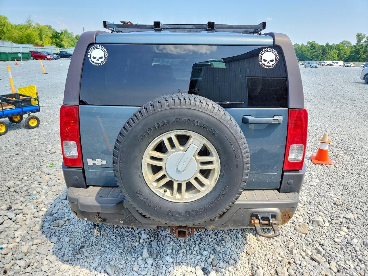 2007 Hummer H3 Blue vin: 5GTDN13EX78213316