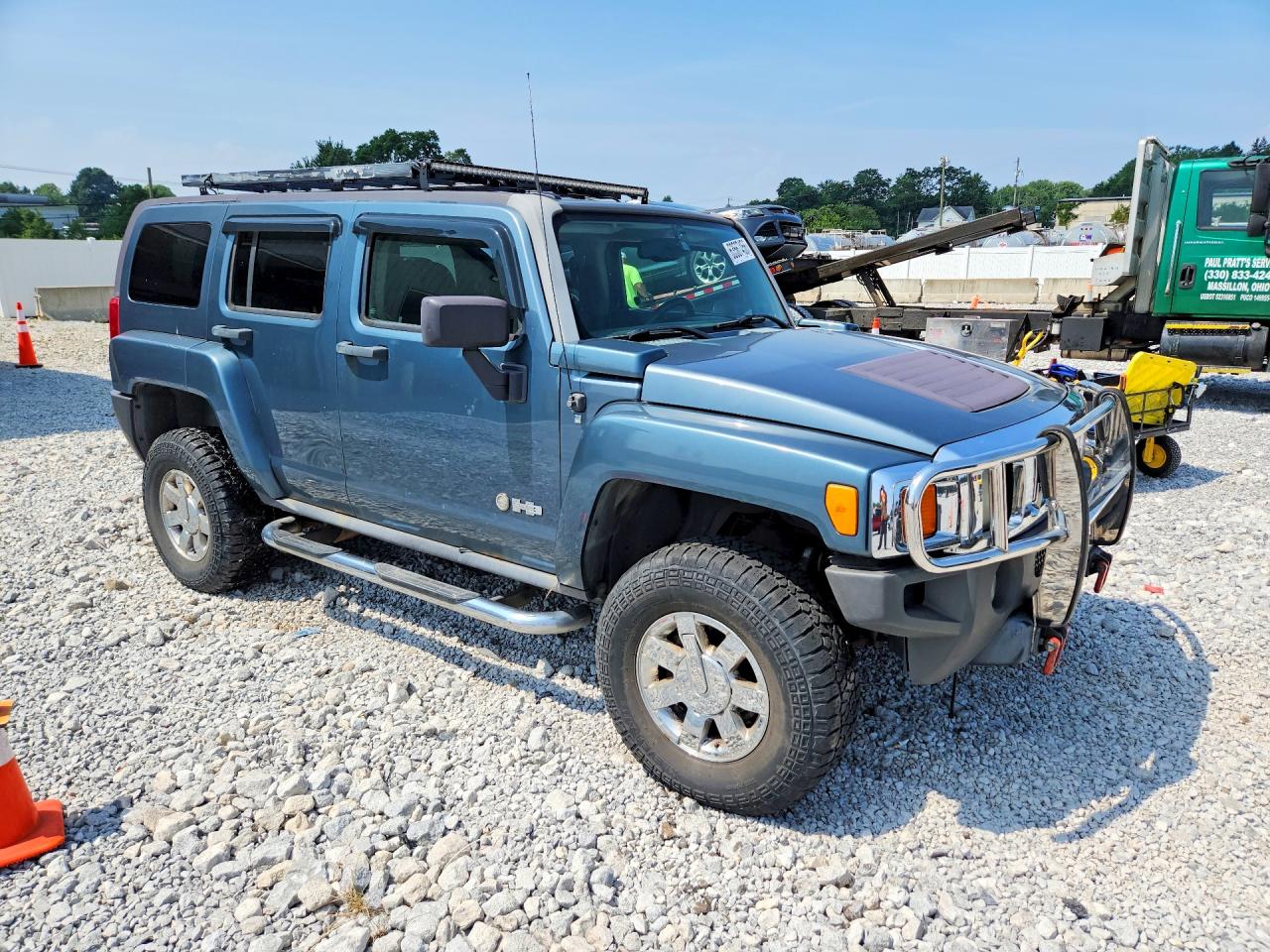 2007 Hummer H3 Blue vin: 5GTDN13EX78213316