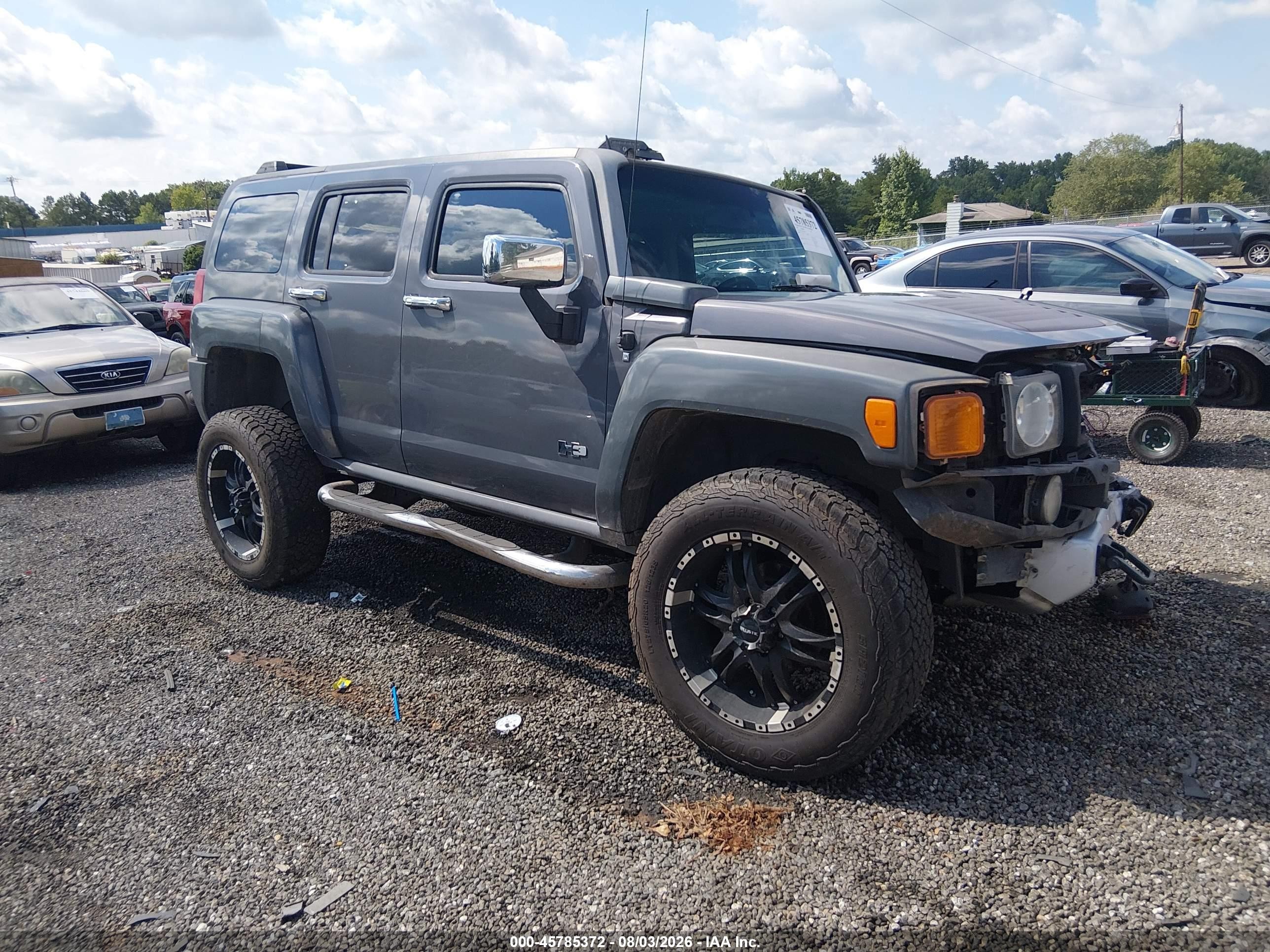 2008 Hummer H3 Suv Luxury Gray vin: 5GTEN13E188128614