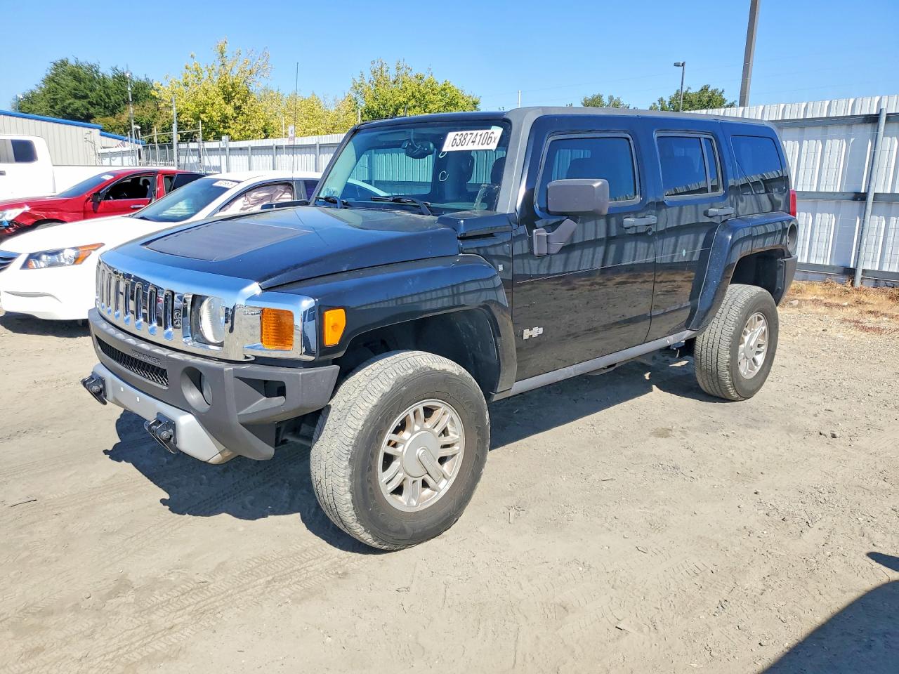 2008 Hummer H3 Черный vin: 5GTEN13E188139936