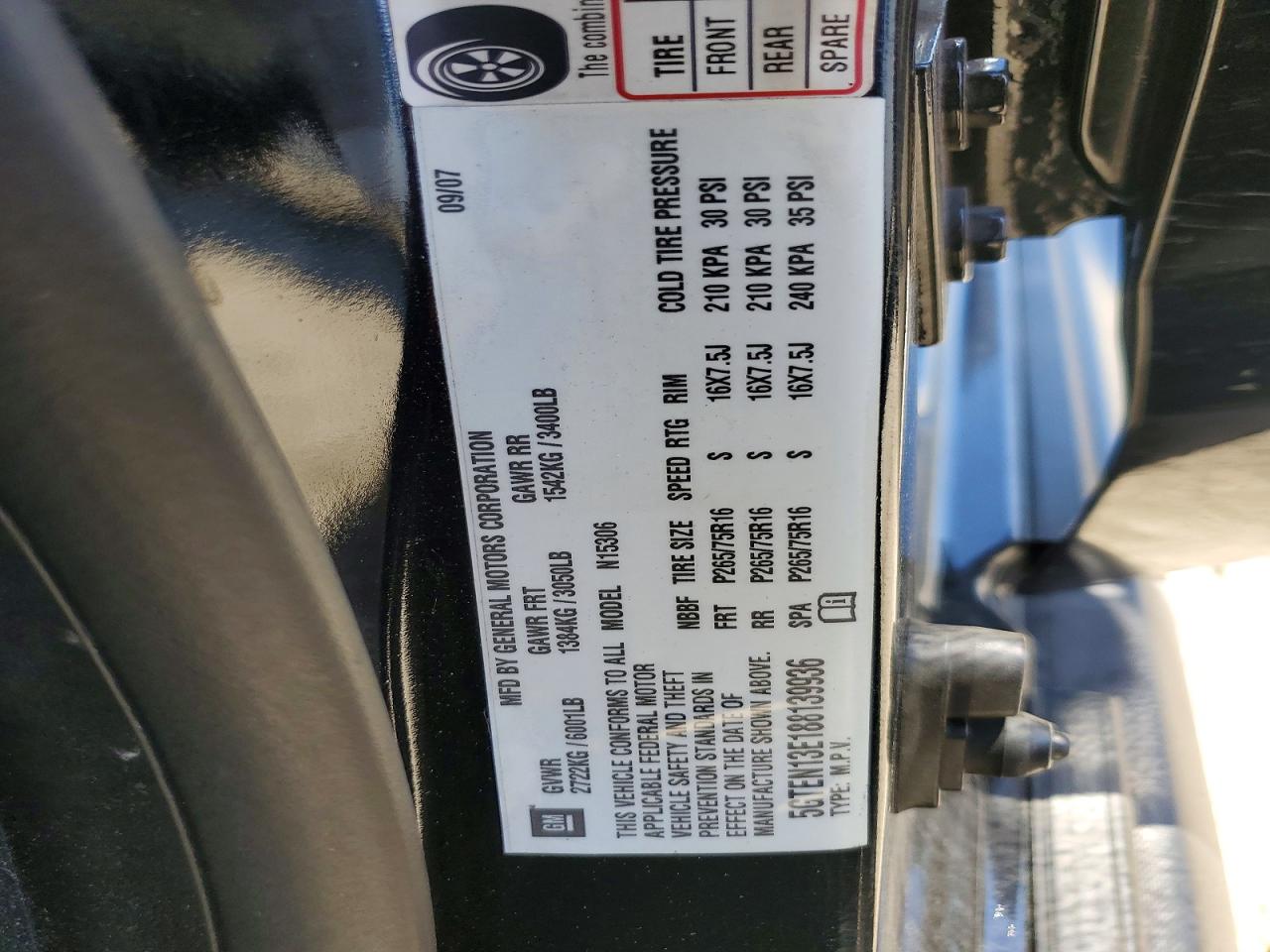 2008 Hummer H3 Черный vin: 5GTEN13E188139936