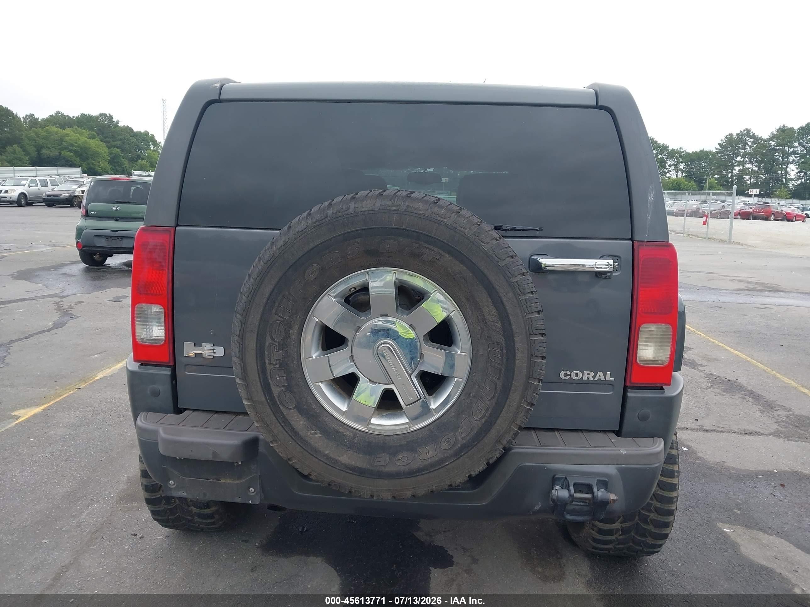 2009 Hummer H3 Suv   Gray vin: 5GTEN13E198117775