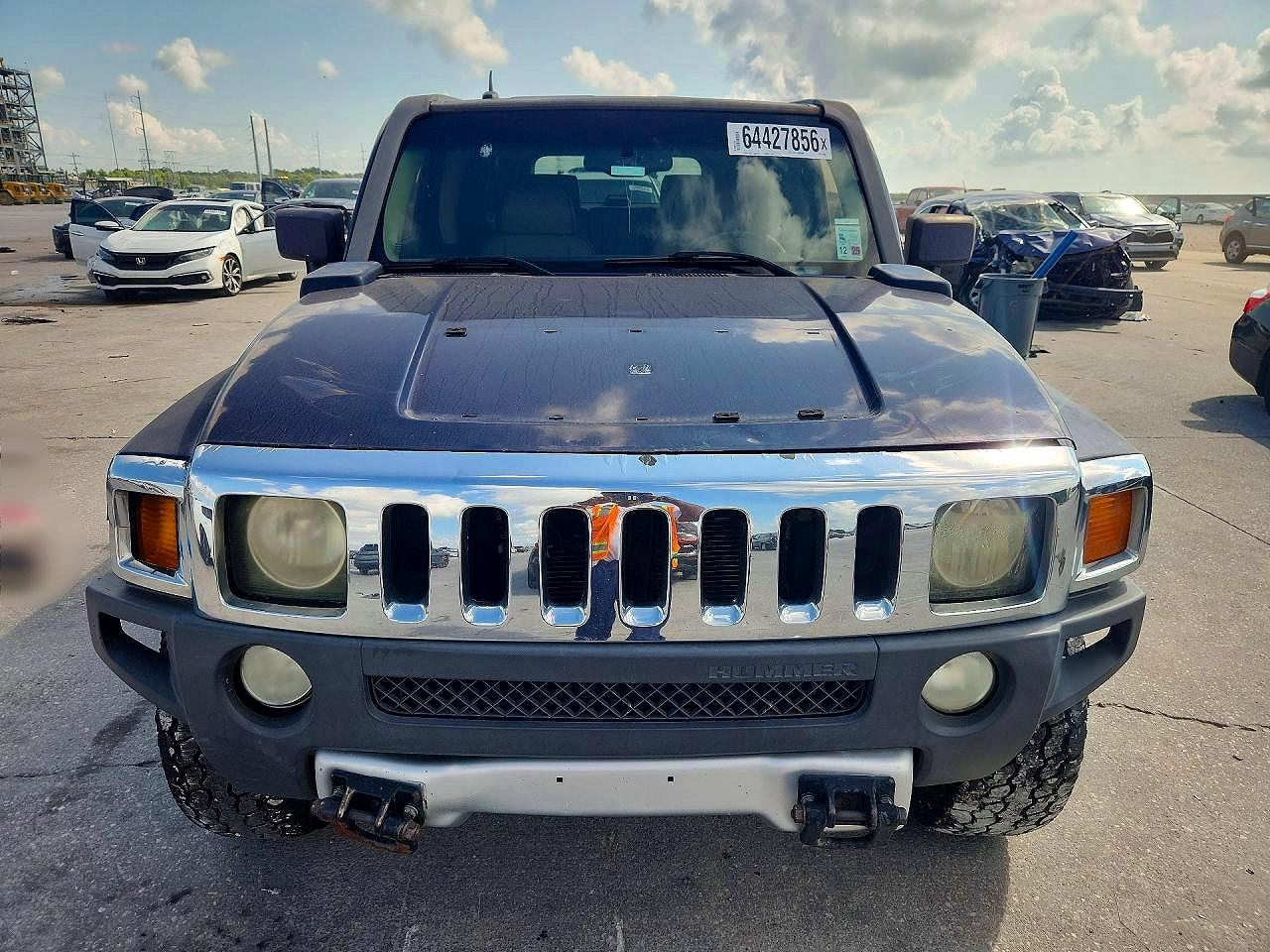 2008 Hummer H3 Blue vin: 5GTEN13E388160058
