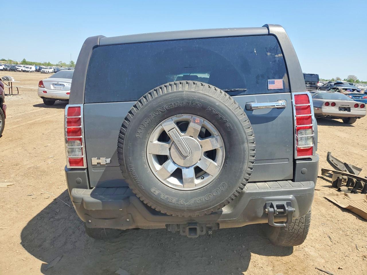 2008 Hummer H3 Gray vin: 5GTEN13E488108177