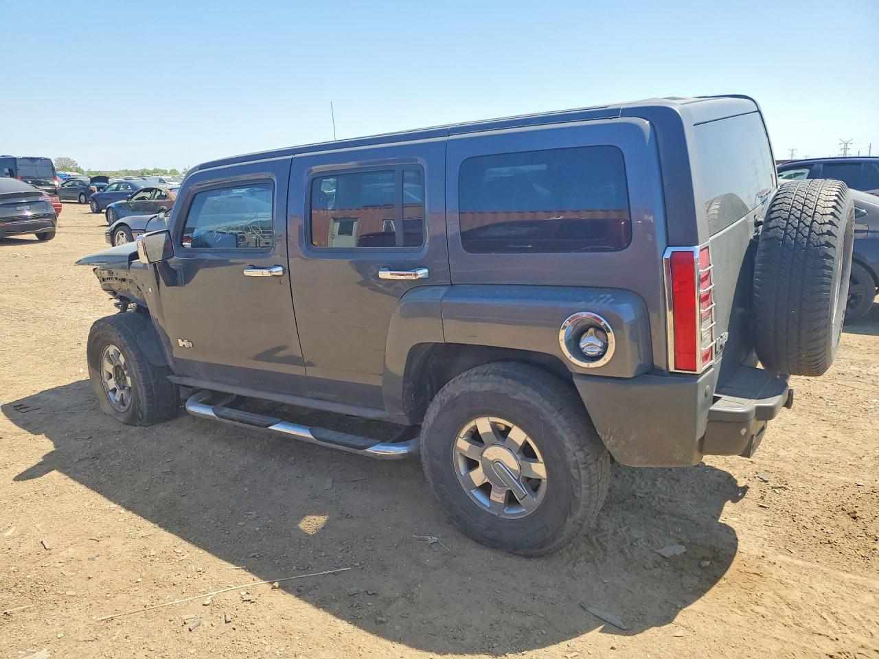 2008 Hummer H3 Gray vin: 5GTEN13E488108177