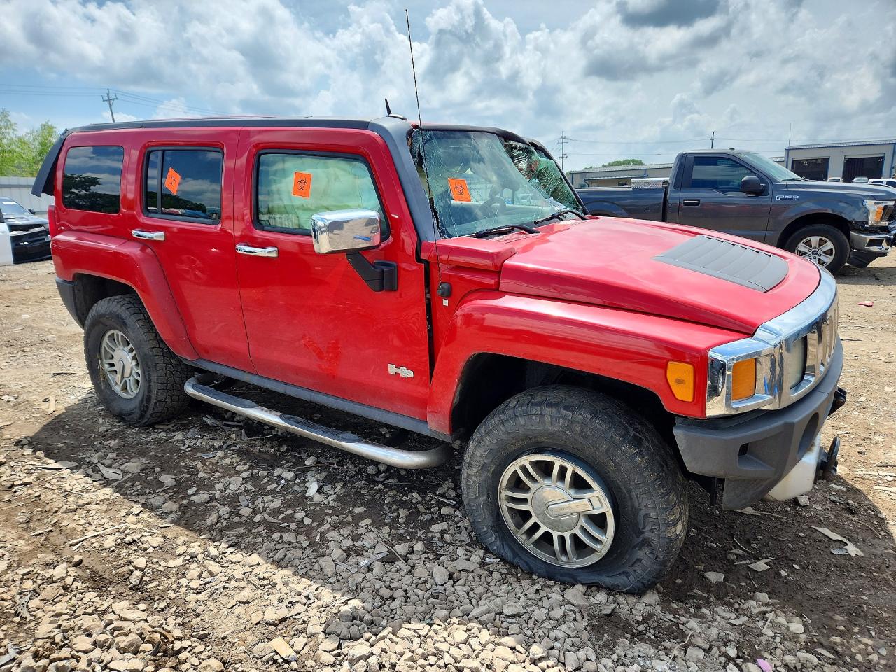 2008 Hummer H3 Red vin: 5GTEN13E488176947