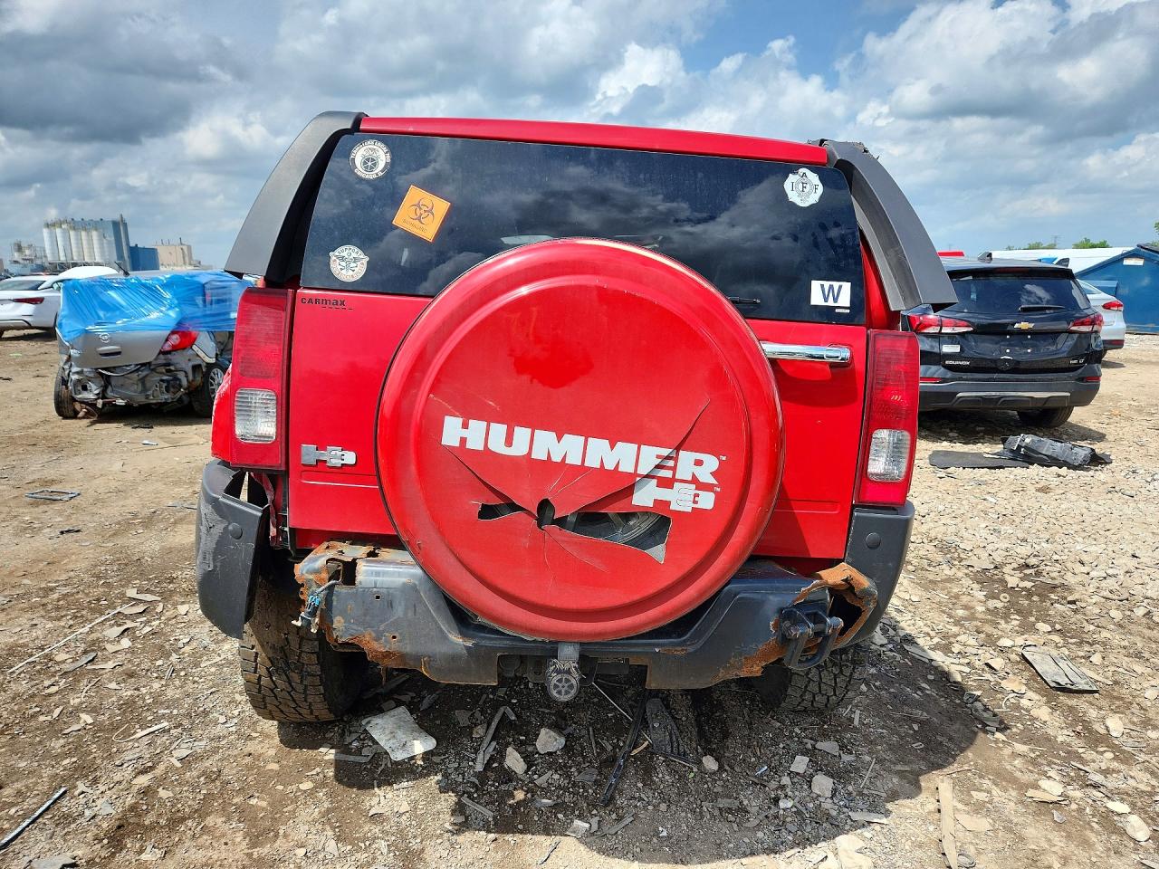2008 Hummer H3 Red vin: 5GTEN13E488176947