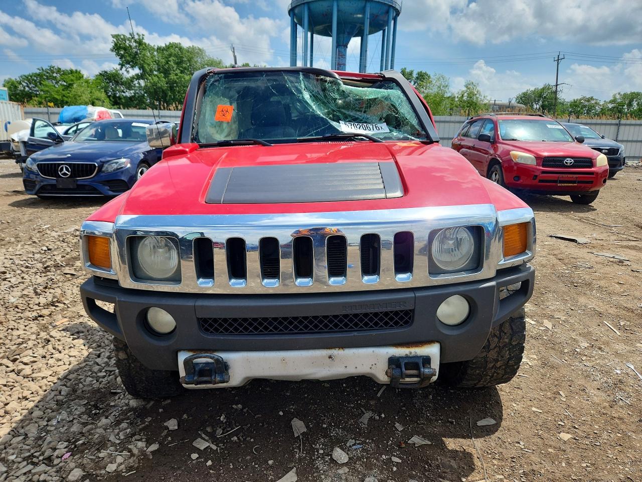 2008 Hummer H3 Red vin: 5GTEN13E488176947