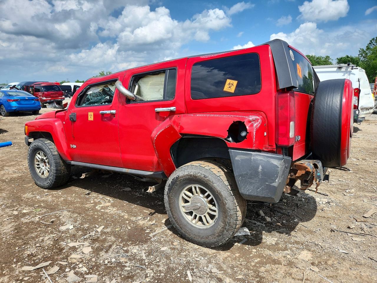 2008 Hummer H3 Red vin: 5GTEN13E488176947