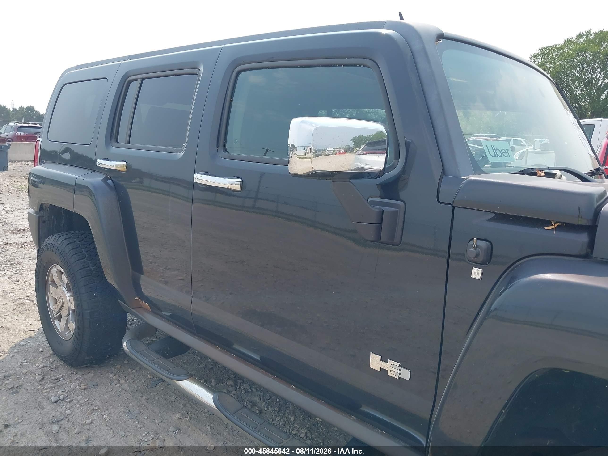 2009 Hummer H3 Suv   Черный vin: 5GTEN13E498117883