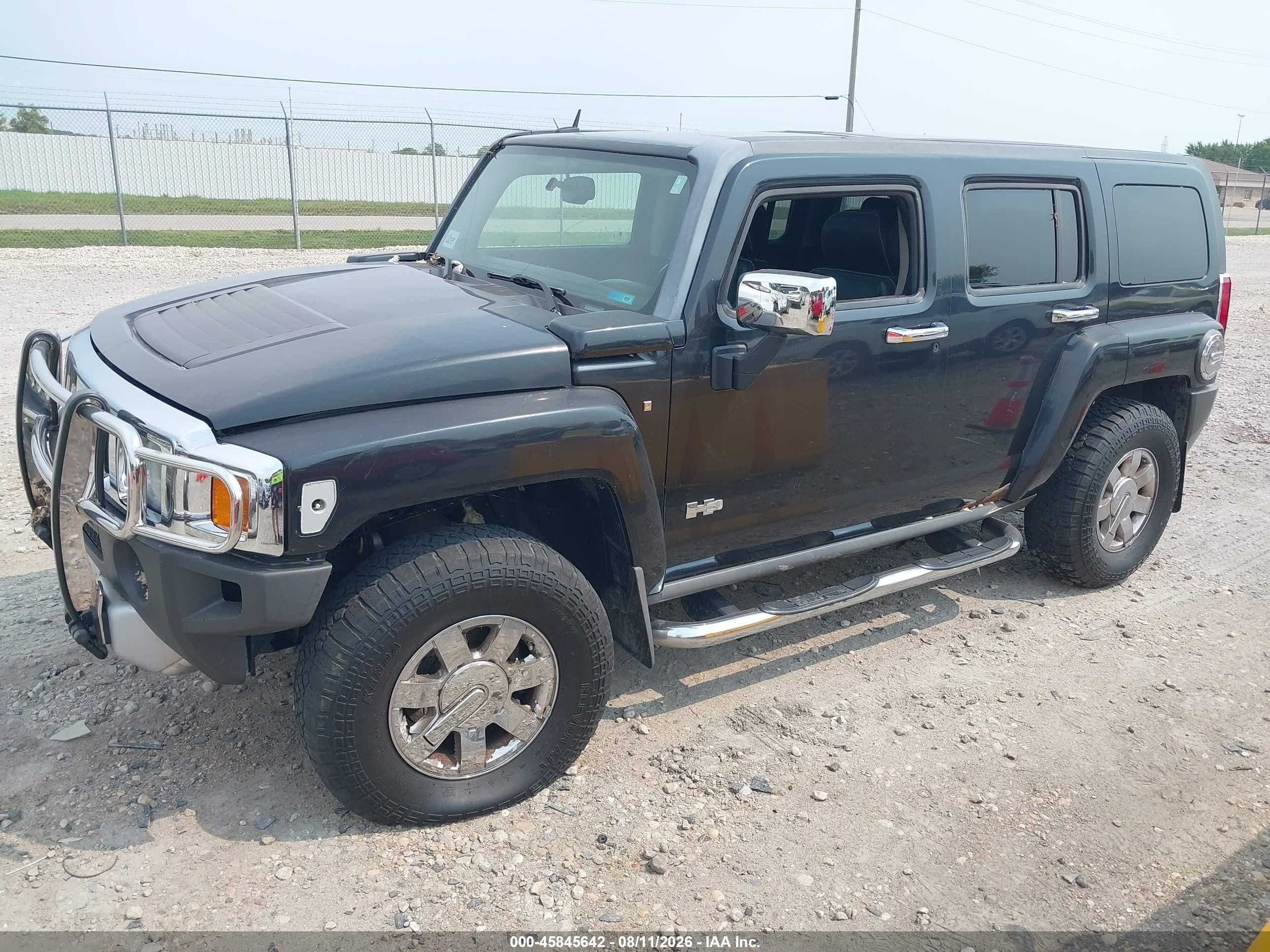 2009 Hummer H3 Suv   Черный vin: 5GTEN13E498117883