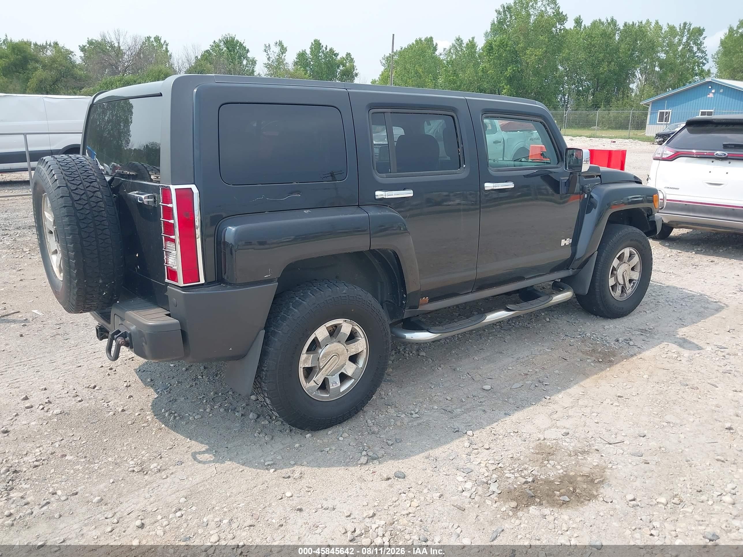 2009 Hummer H3 Suv   Черный vin: 5GTEN13E498117883