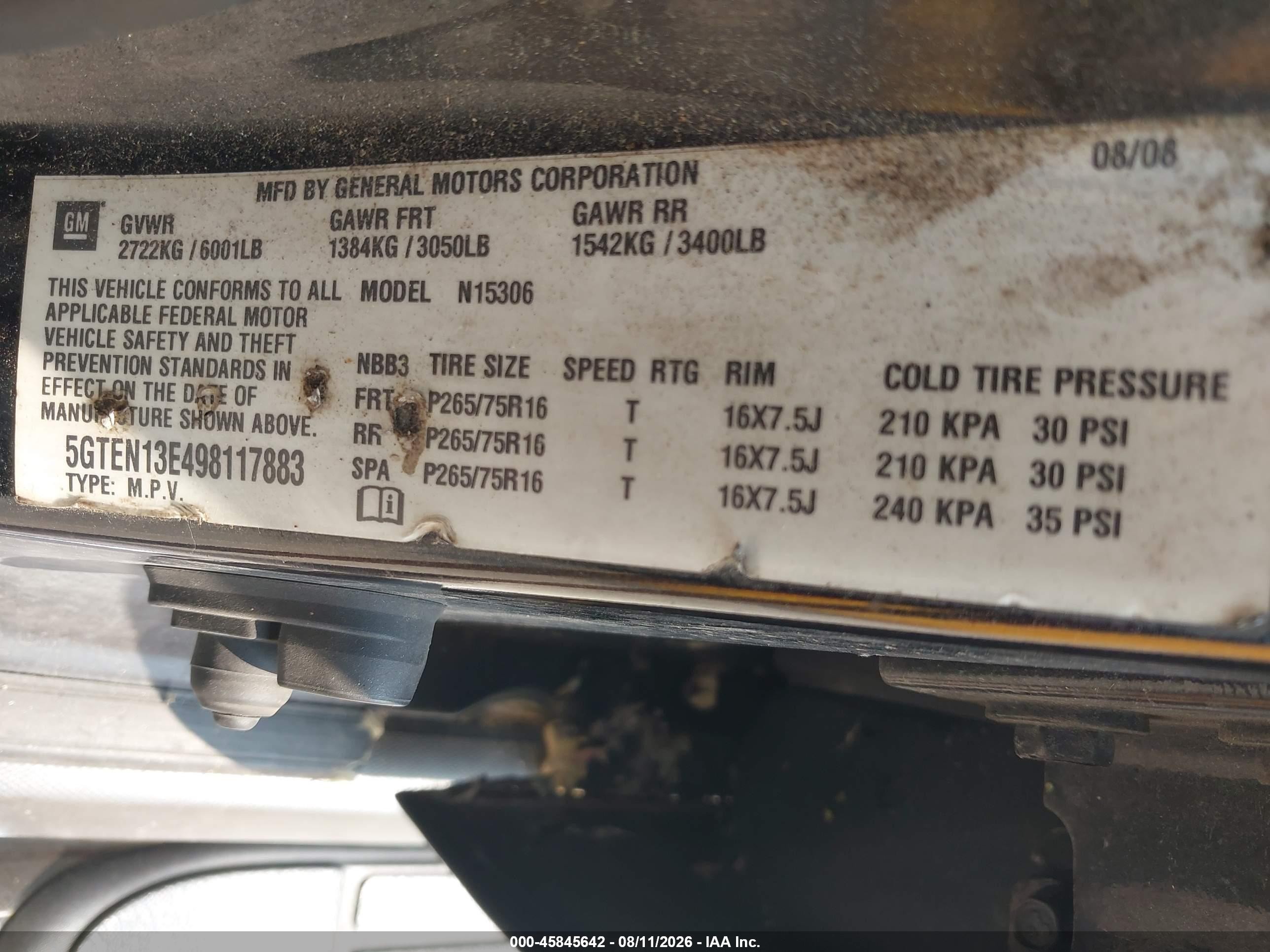 2009 Hummer H3 Suv   Черный vin: 5GTEN13E498117883