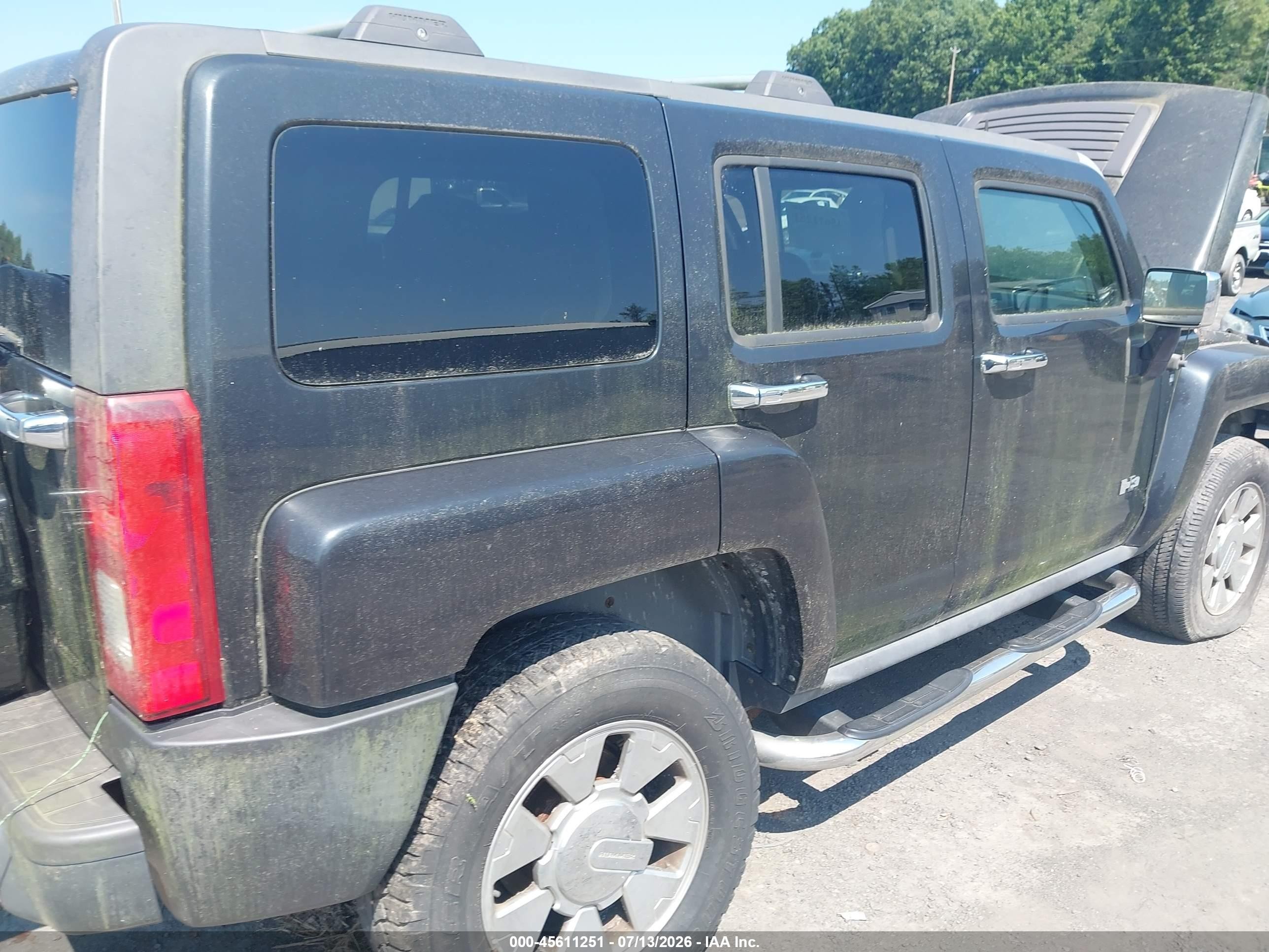 2008 Hummer H3 Suv H3x Black vin: 5GTEN13E588135677