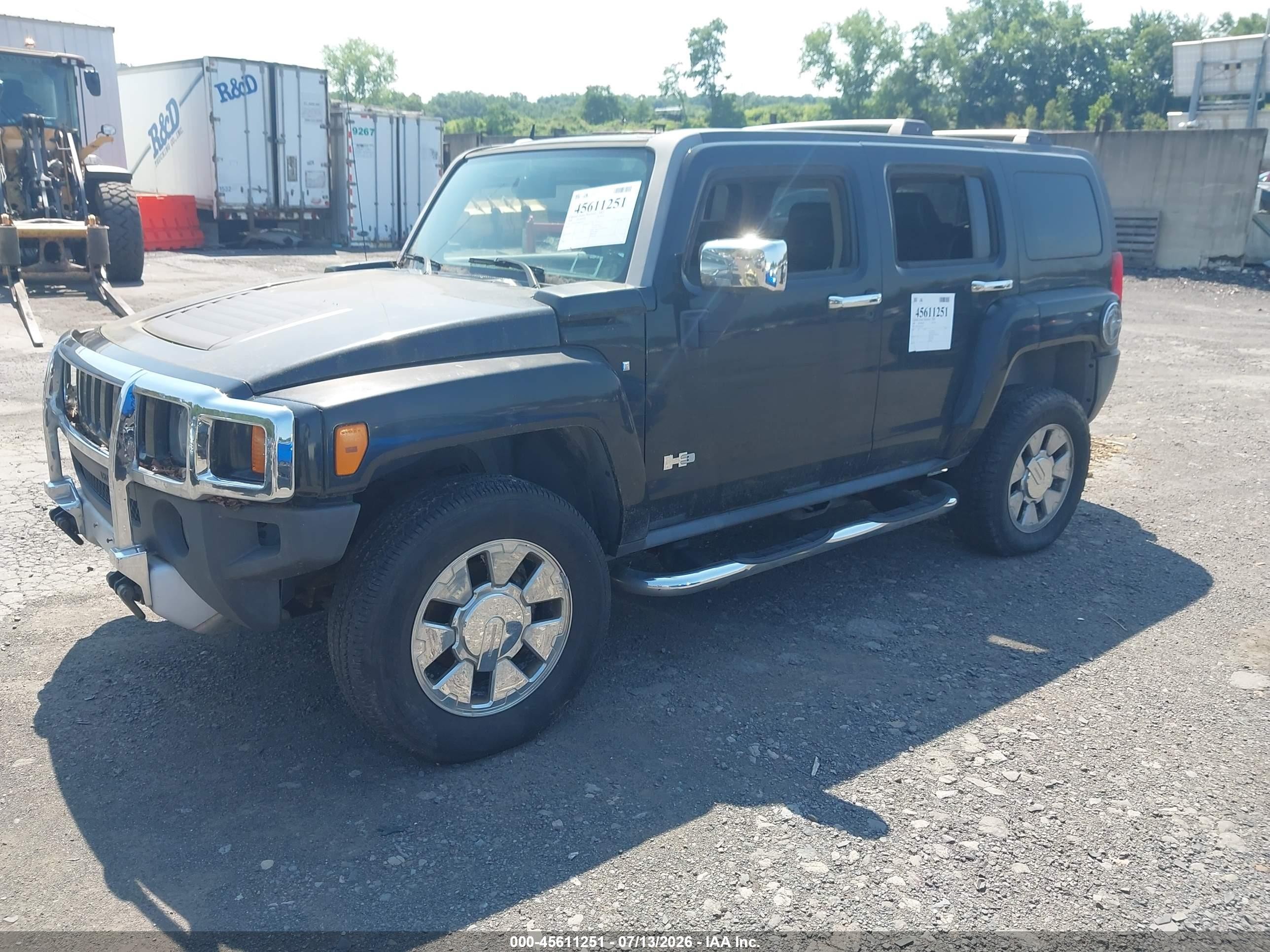 2008 Hummer H3 Suv H3x Black vin: 5GTEN13E588135677
