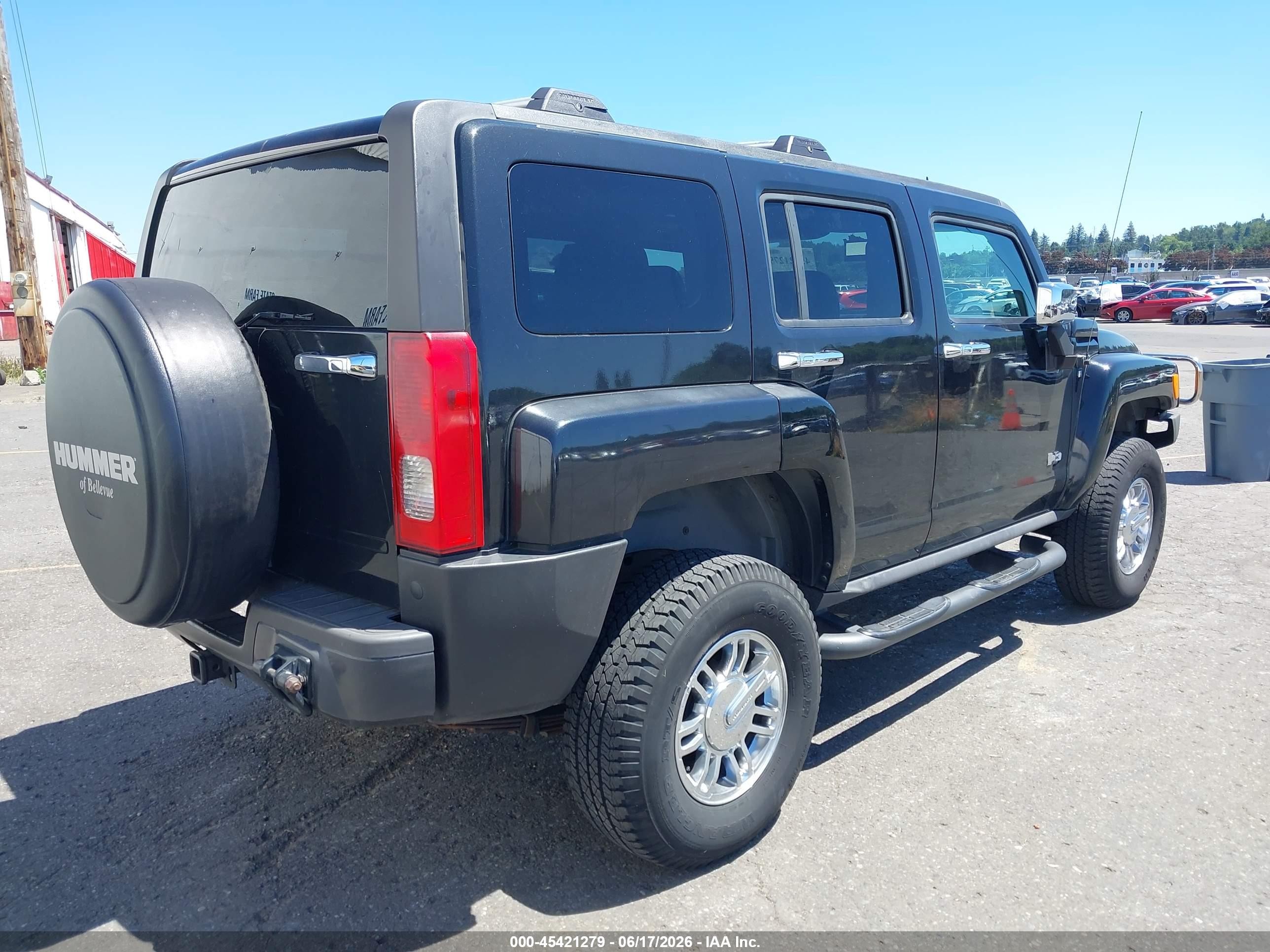 2008 Hummer H3 Suv H3x Black vin: 5GTEN13E588143374