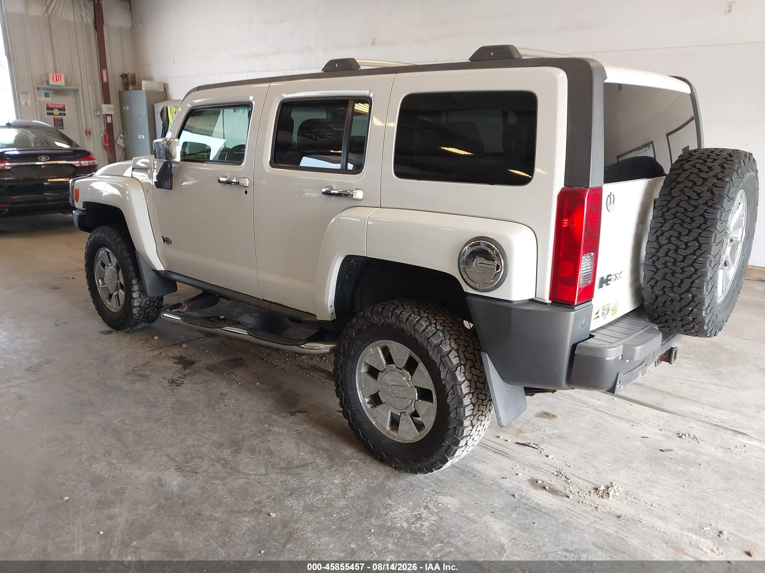 2009 Hummer H3 Suv H3x White vin: 5GTEN13E598101403
