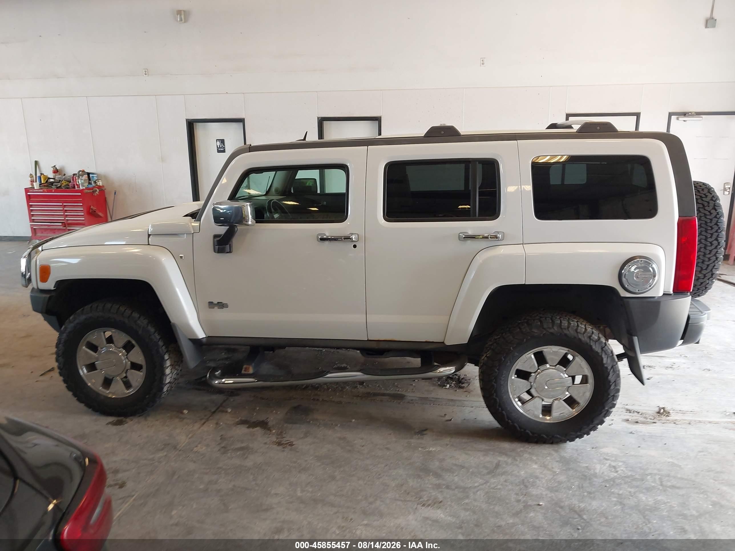 2009 Hummer H3 Suv H3x White vin: 5GTEN13E598101403