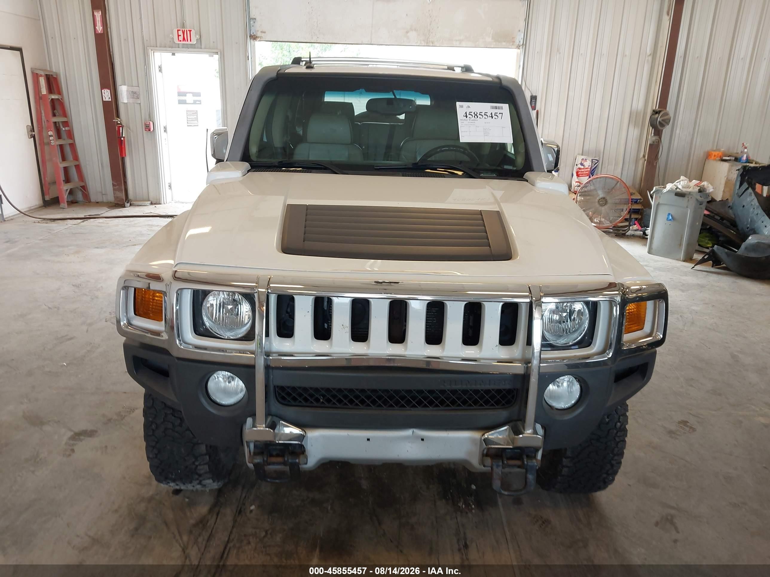 2009 Hummer H3 Suv H3x White vin: 5GTEN13E598101403