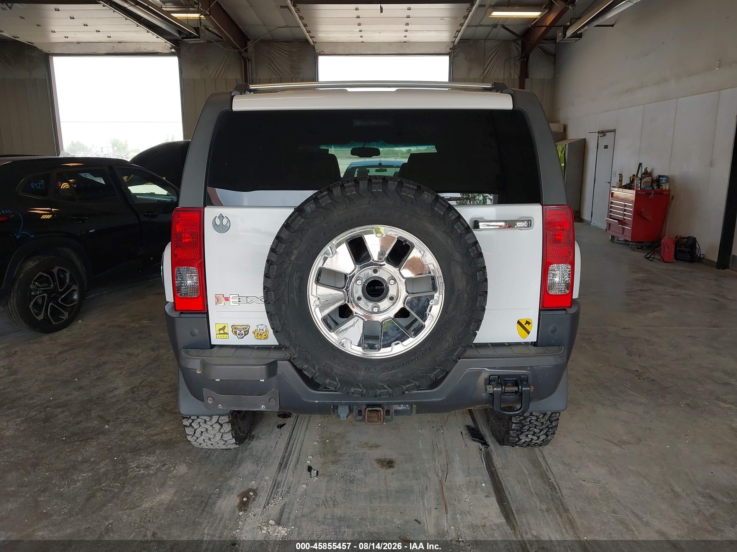 2009 Hummer H3 Suv H3x White vin: 5GTEN13E598101403