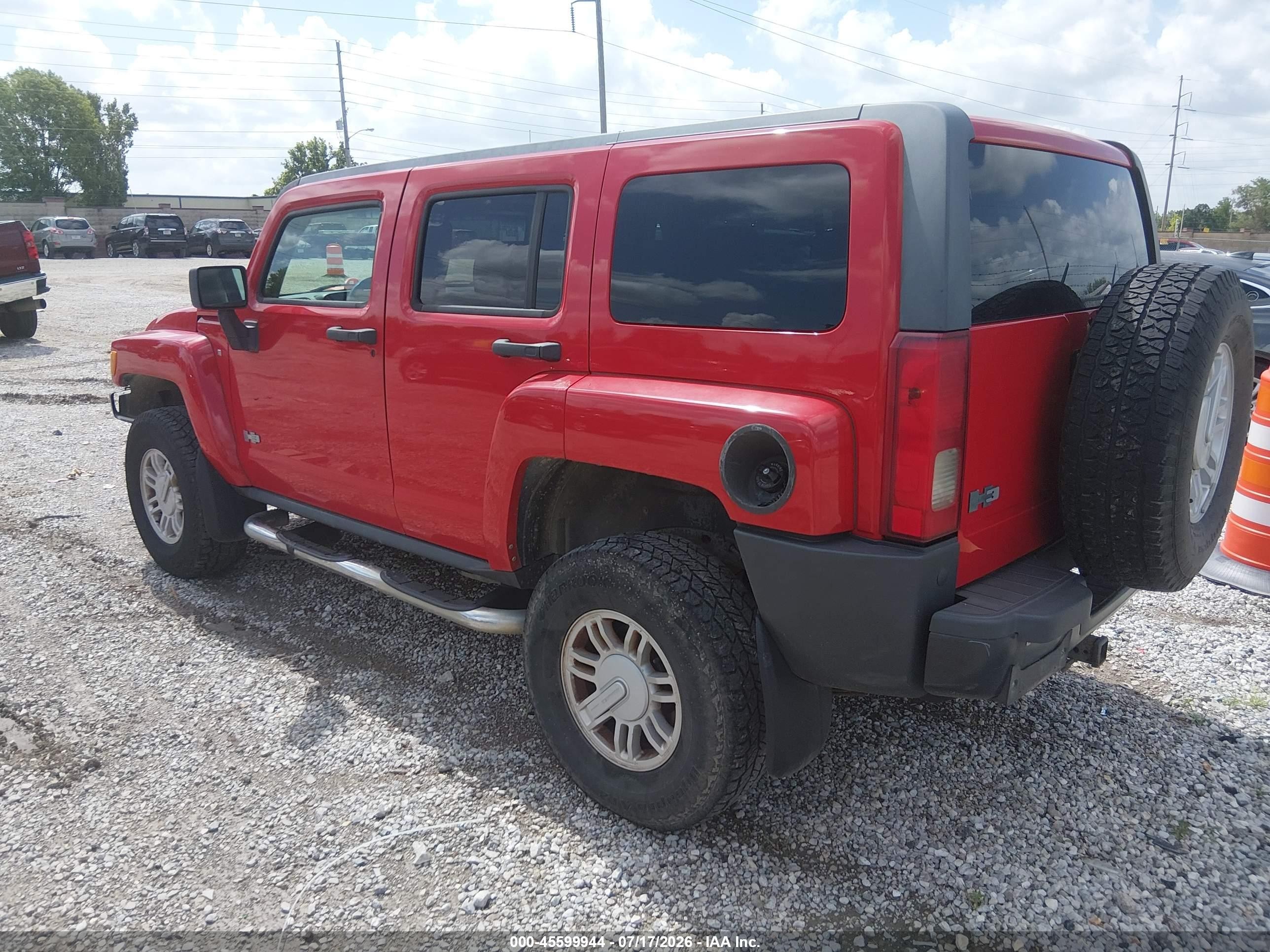 2009 Hummer H3 Suv   Красный vin: 5GTEN13E598106861