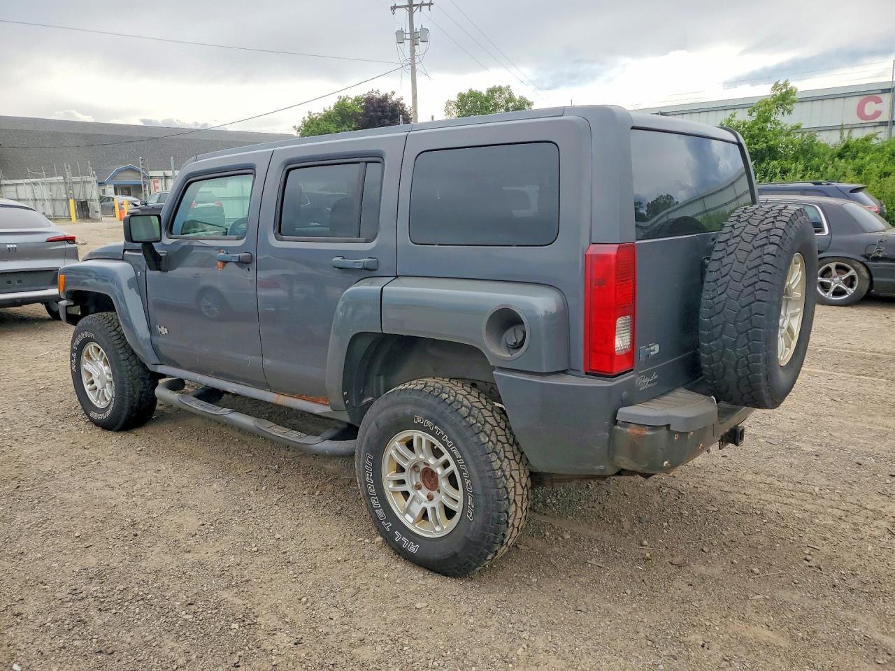 2008 Hummer H3 Gray vin: 5GTEN13E688177761