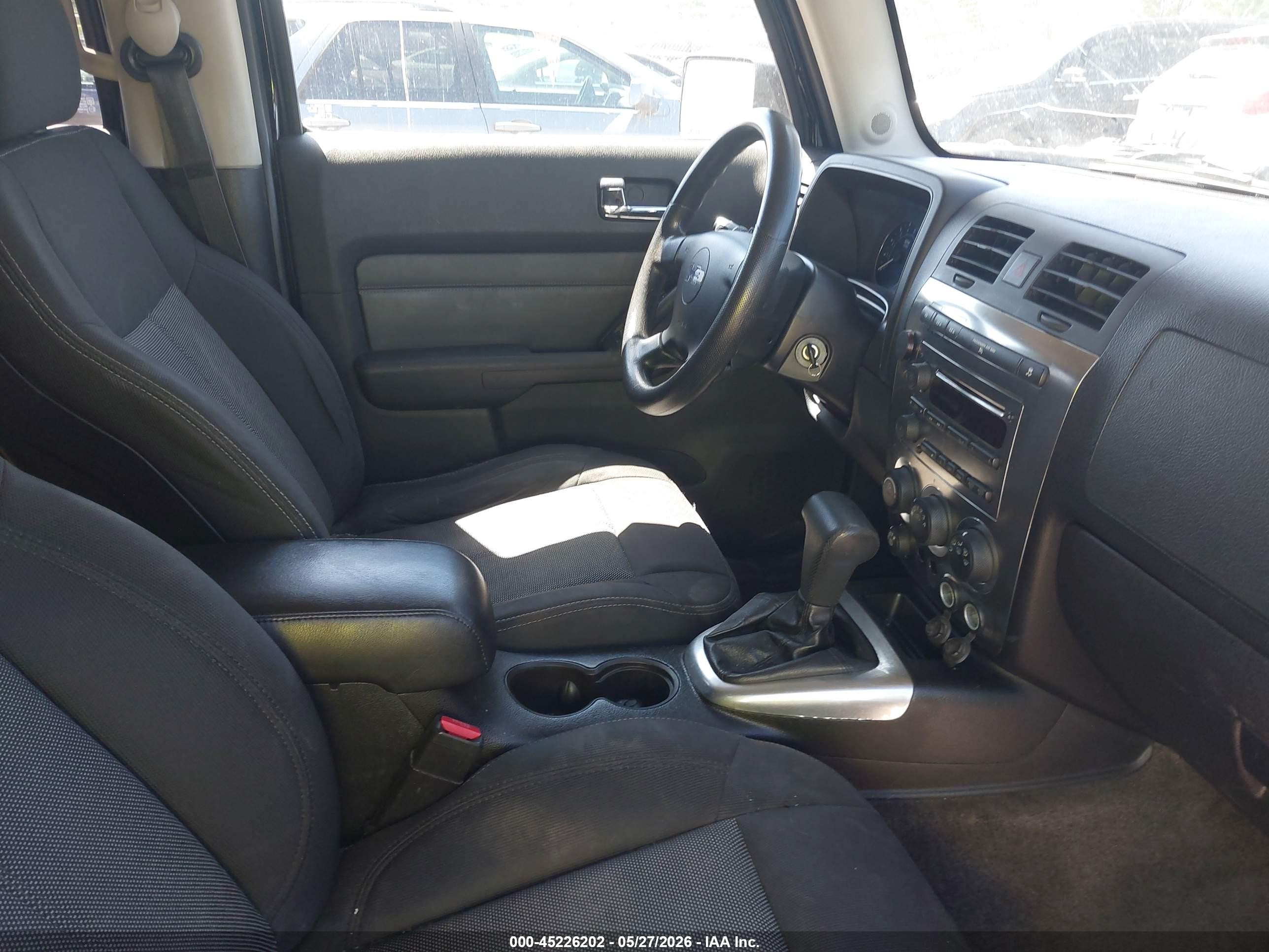 2008 Hummer H3 Suv   Black vin: 5GTEN13E688187674