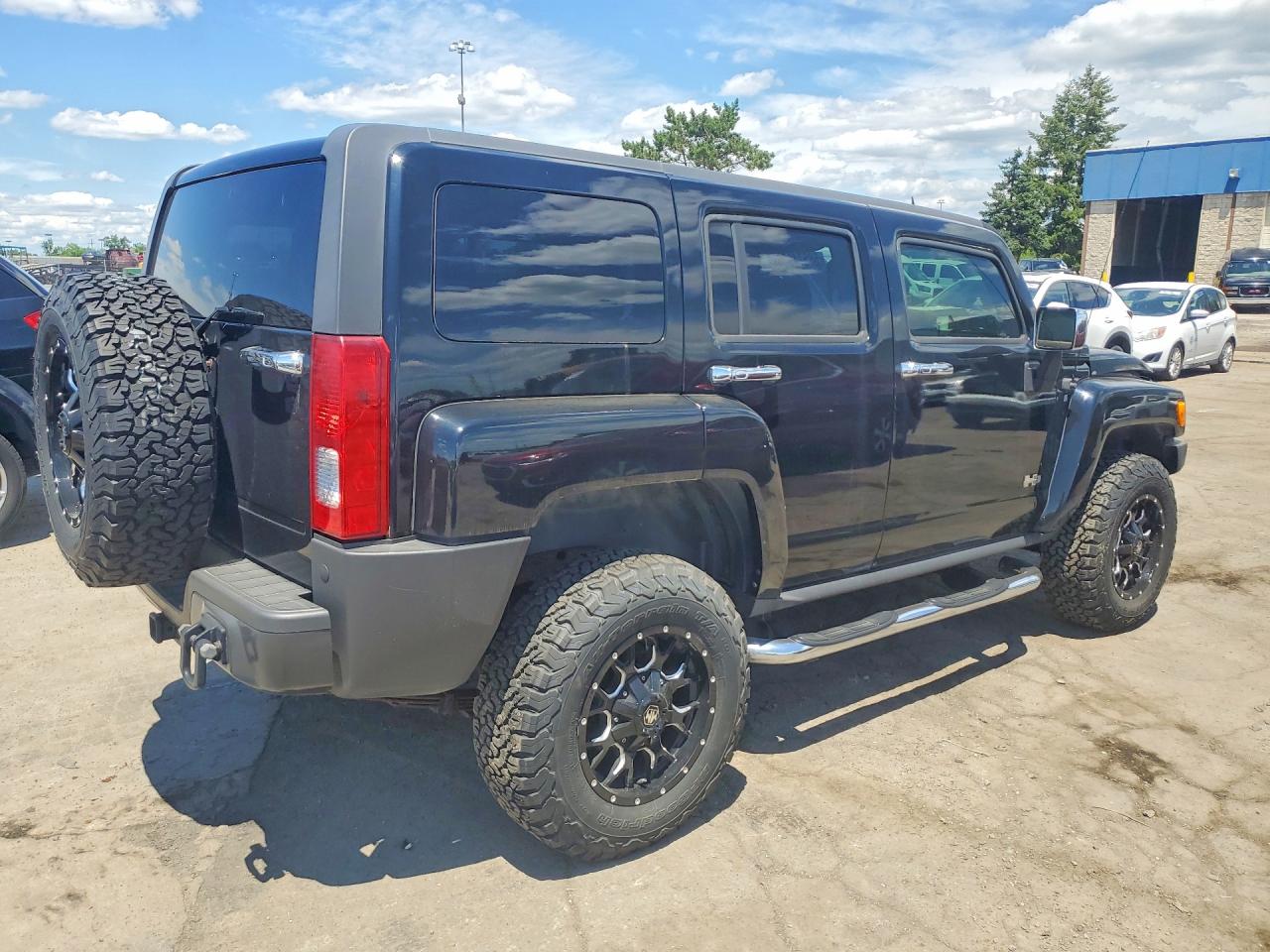 2009 Hummer H3 Black vin: 5GTEN13E698106836