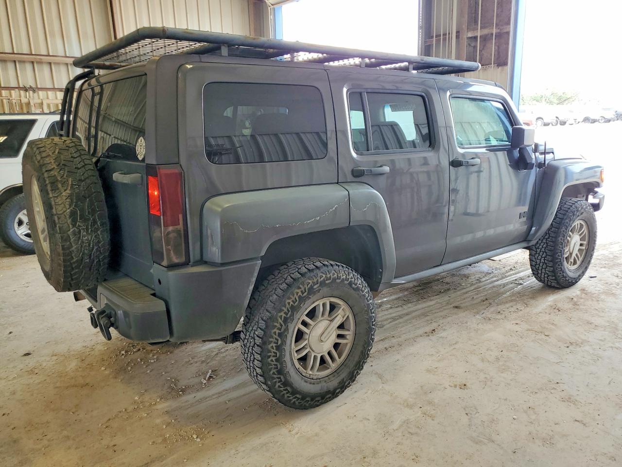 2008 Hummer H3 Gray vin: 5GTEN13E788125698