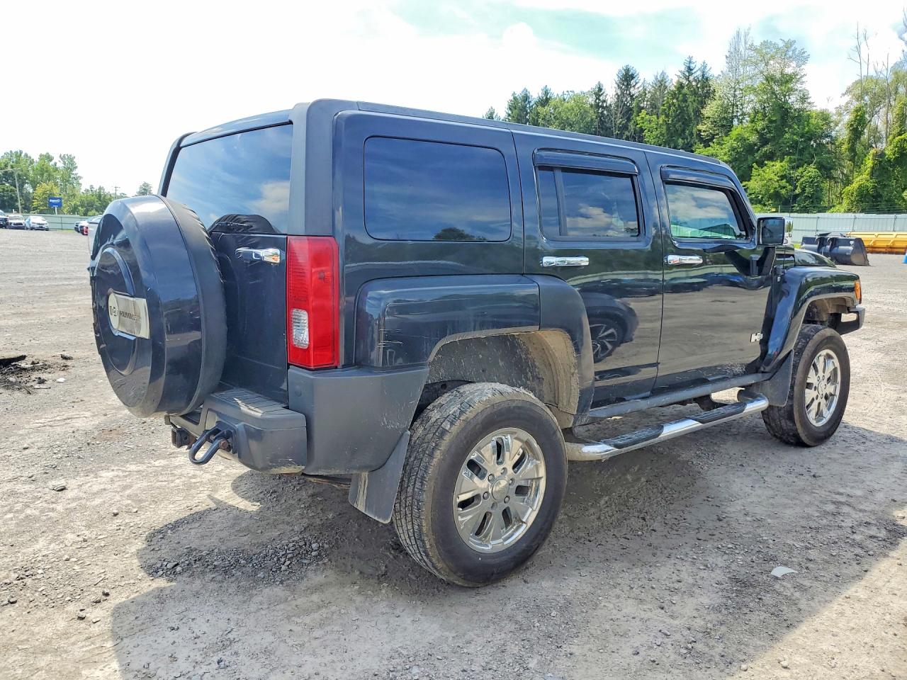 2009 Hummer H3 Black vin: 5GTEN13E798118302
