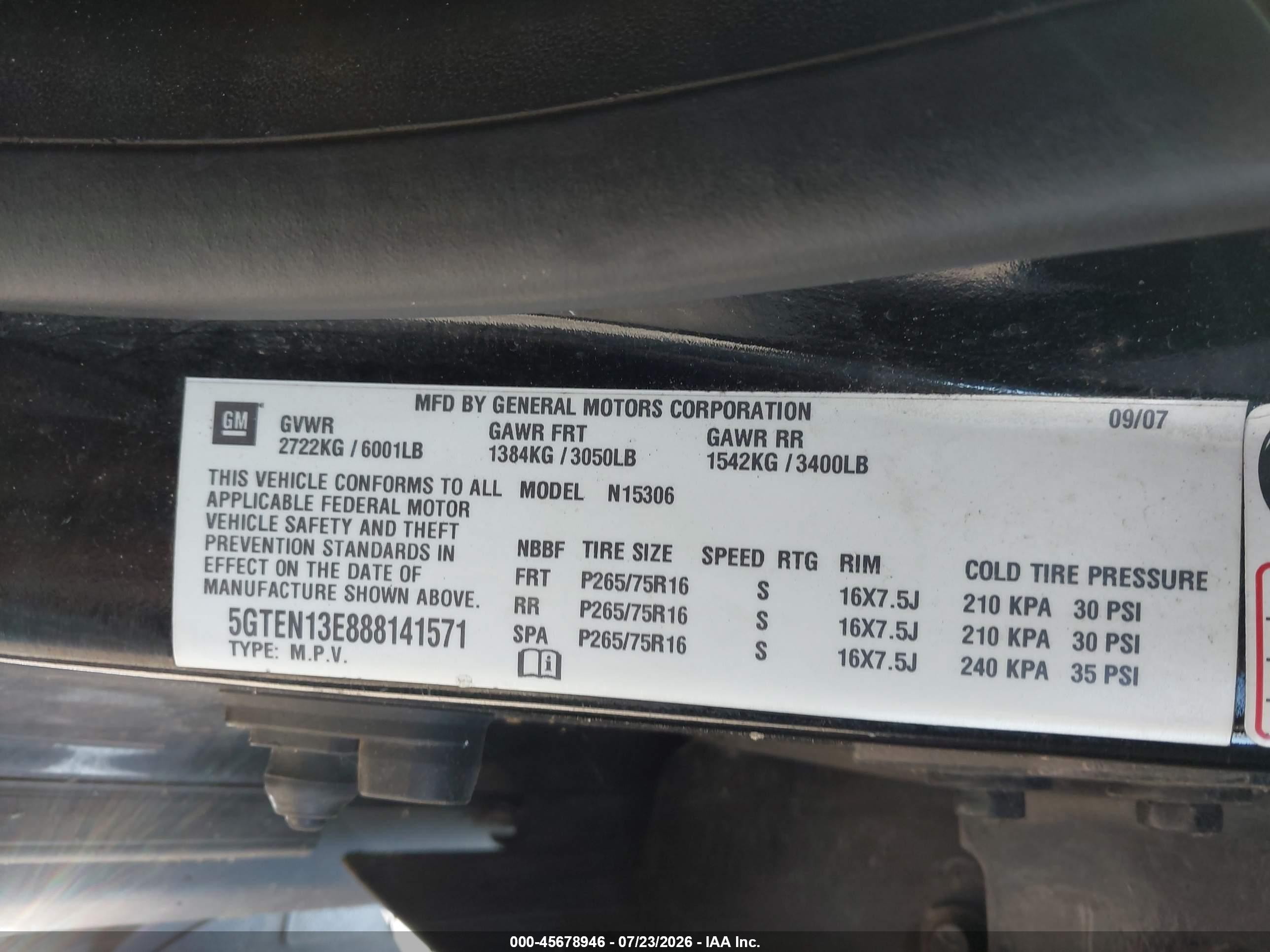 2008 Hummer H3 Suv Luxury Black vin: 5GTEN13E888141571