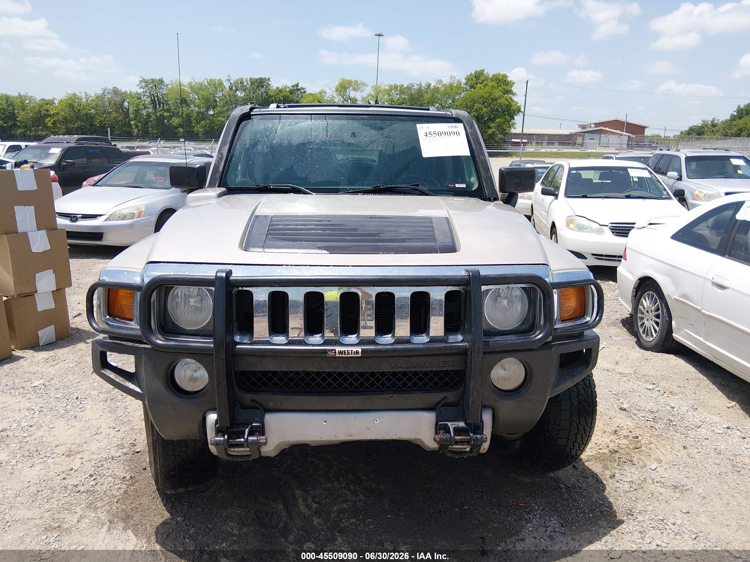 2009 Hummer H3 Suv   Желто-коричневый vin: 5GTEN13E898116252