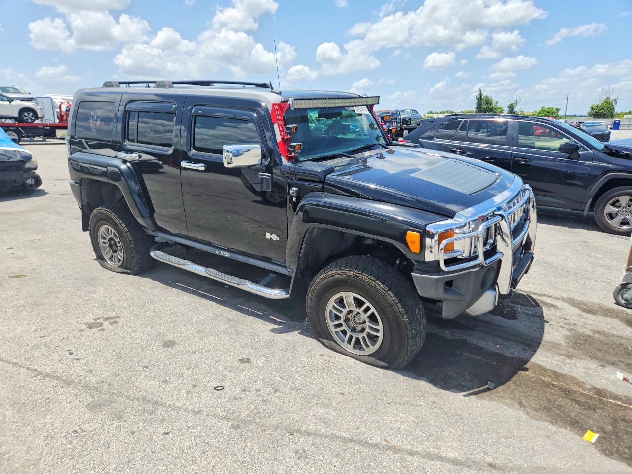 2009 Hummer H3 Black vin: 5GTEN13E898143175