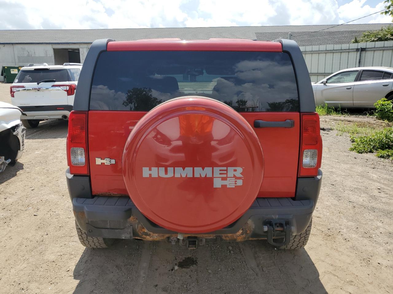2009 Hummer H3 Красный vin: 5GTEN13E898157285