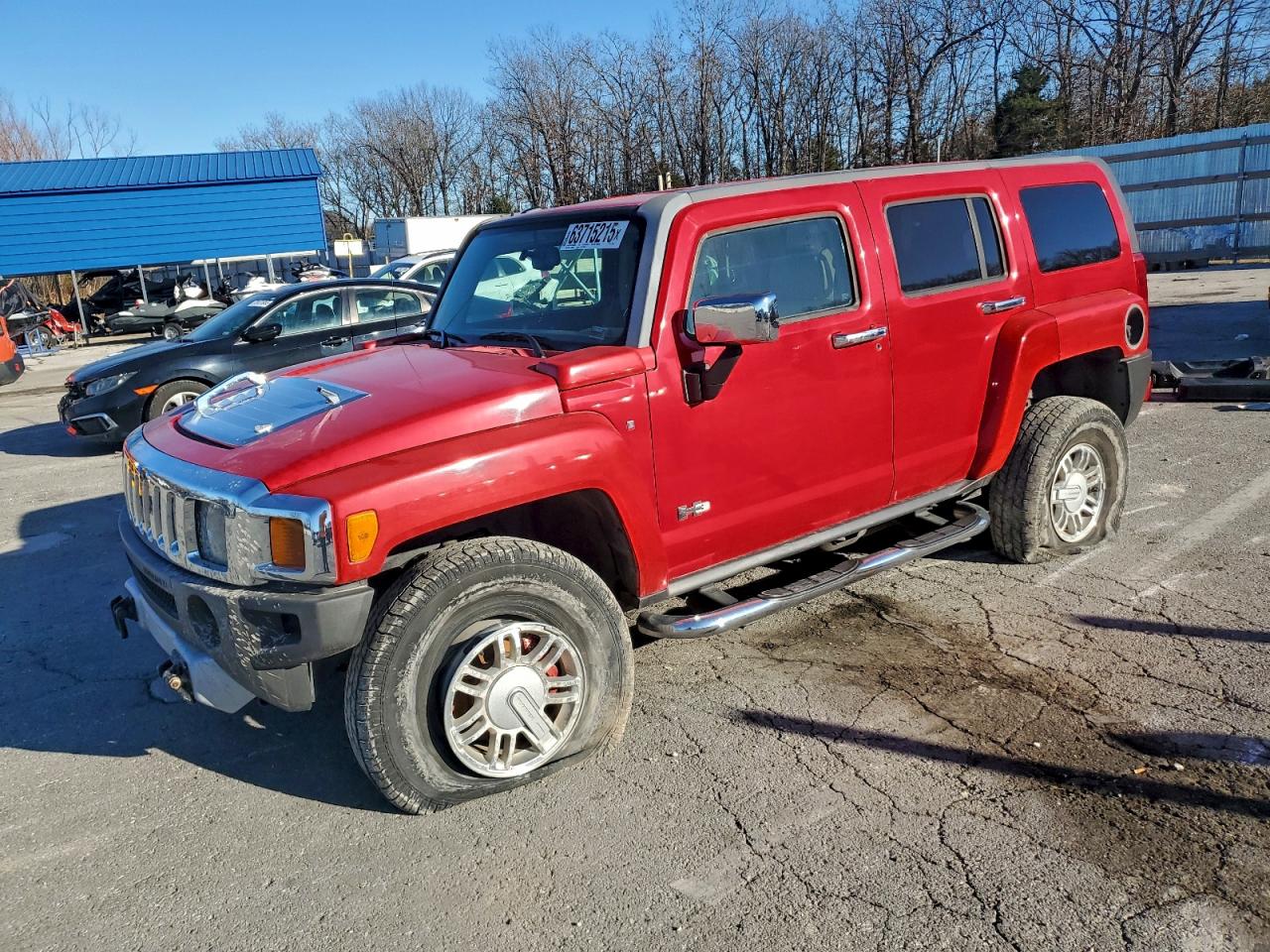 2008 Hummer H3 Красный vin: 5GTEN13EX88133228