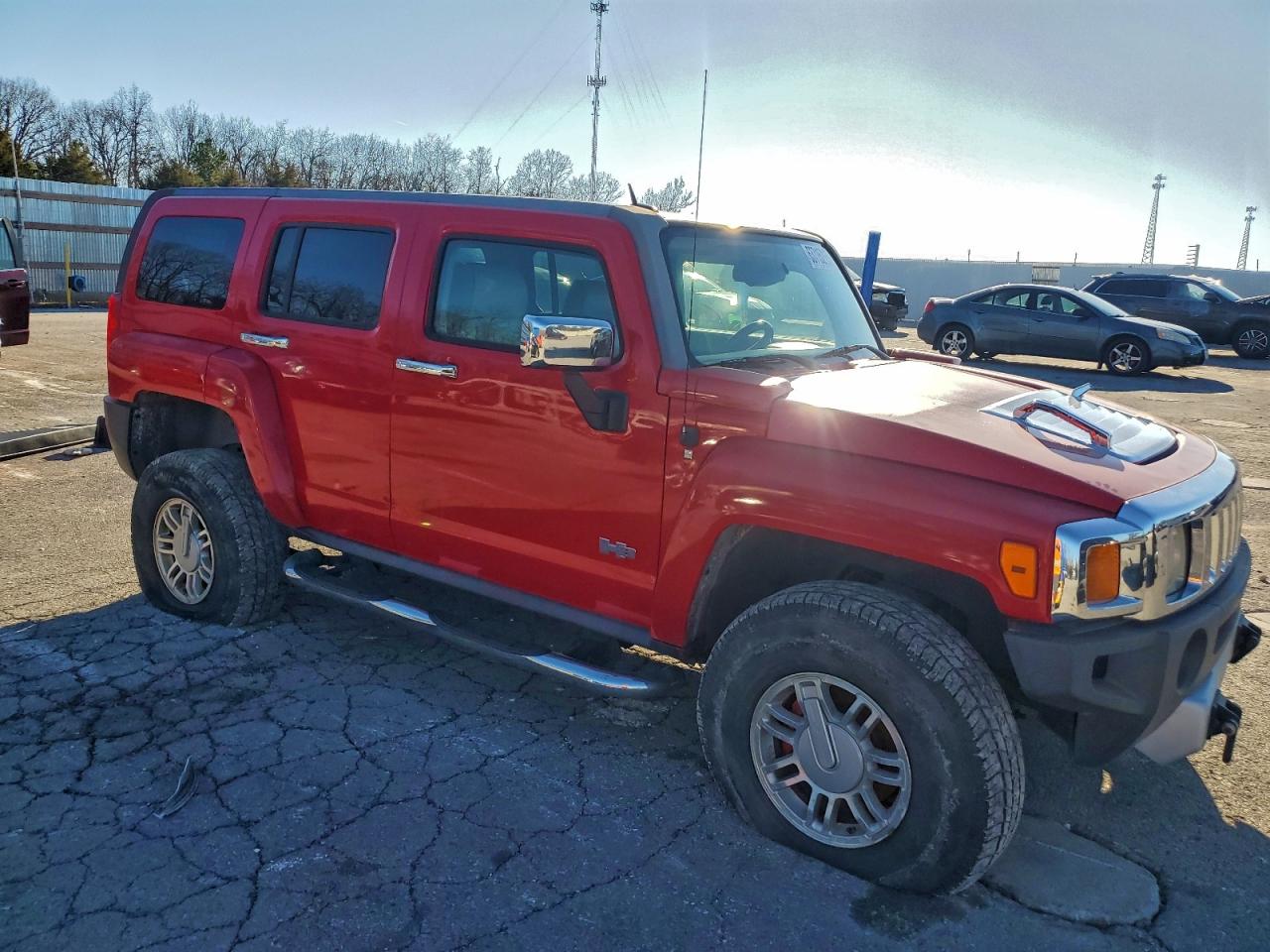 2008 Hummer H3 Красный vin: 5GTEN13EX88133228