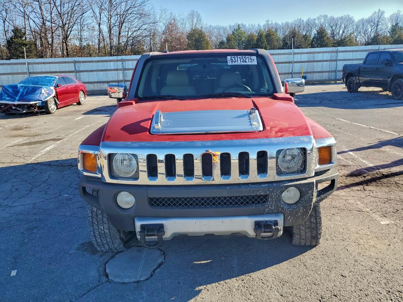 2008 Hummer H3 Красный vin: 5GTEN13EX88133228