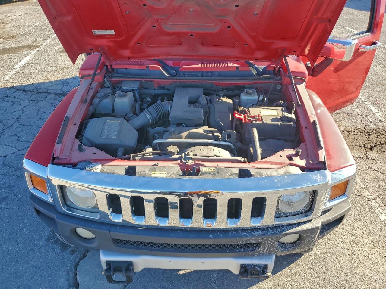 2008 Hummer H3 Красный vin: 5GTEN13EX88133228
