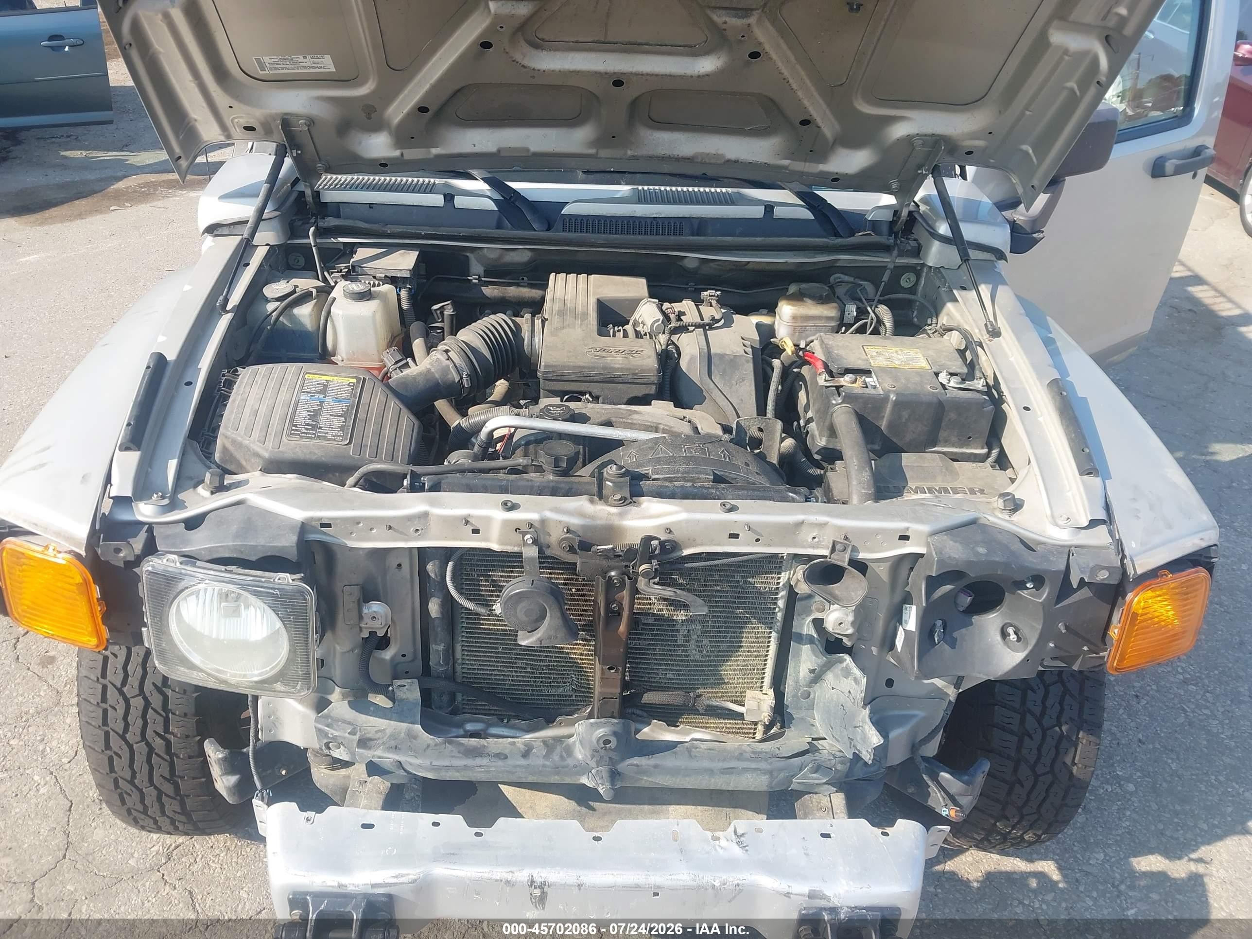 2008 Hummer H3 Suv   Silver vin: 5GTEN13EX88198452